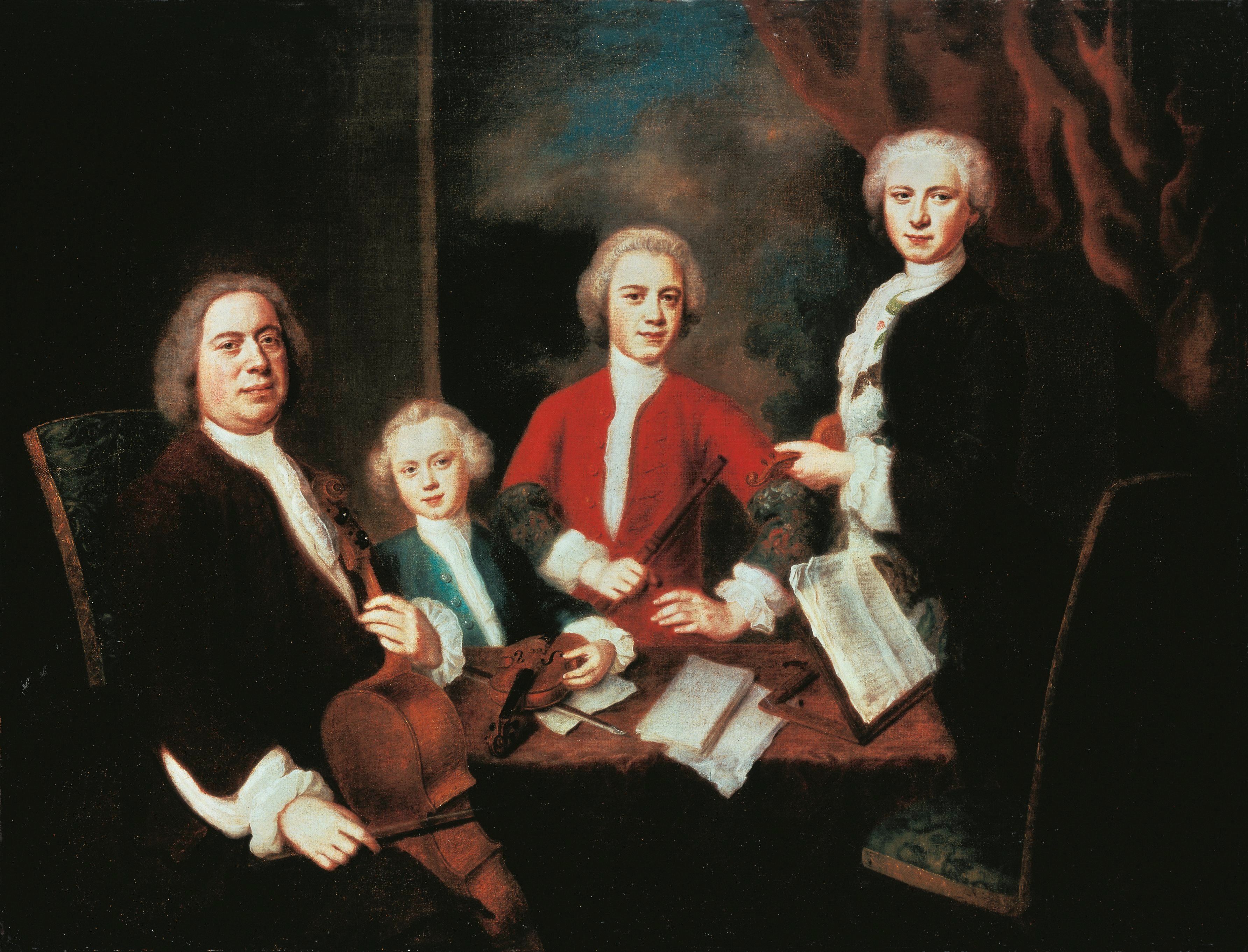 Germany, Johann Sebastian Bach with his Sons, 1730