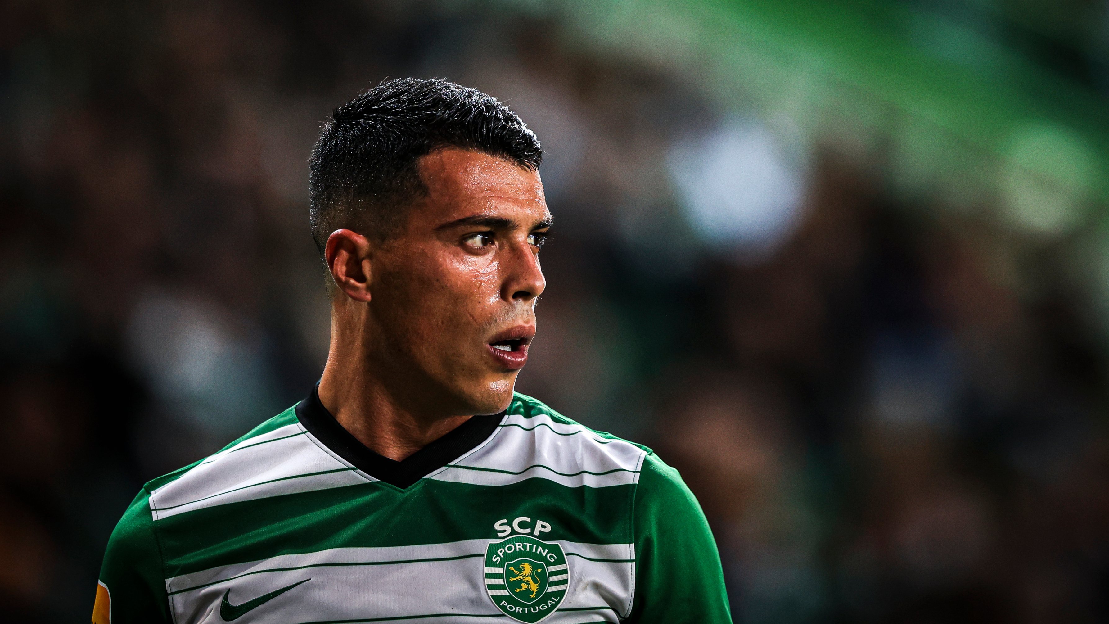 Pedro Porro of Sporting CP seen during the Liga Bwin match