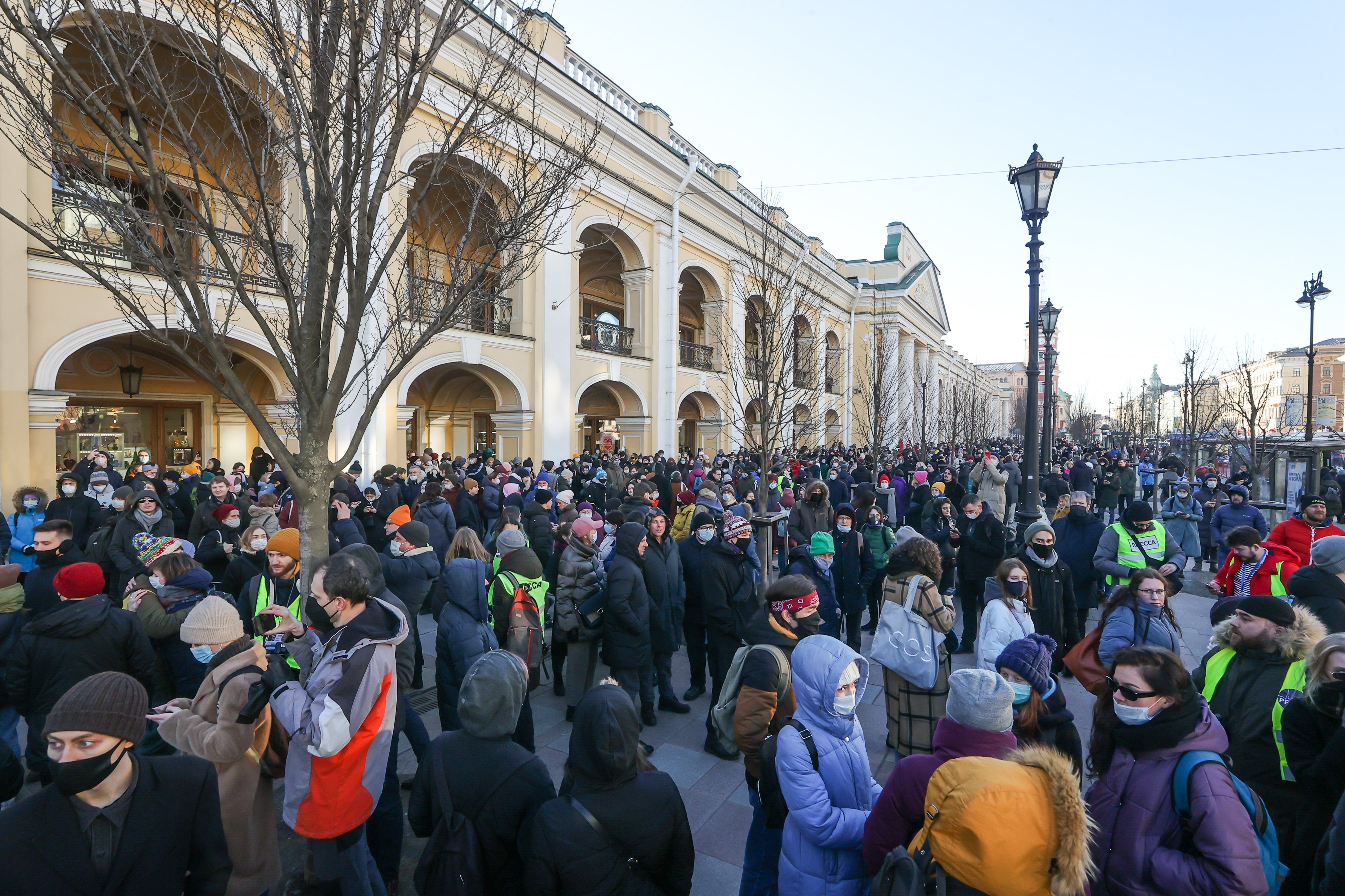 Rally against military operation in Ukraine