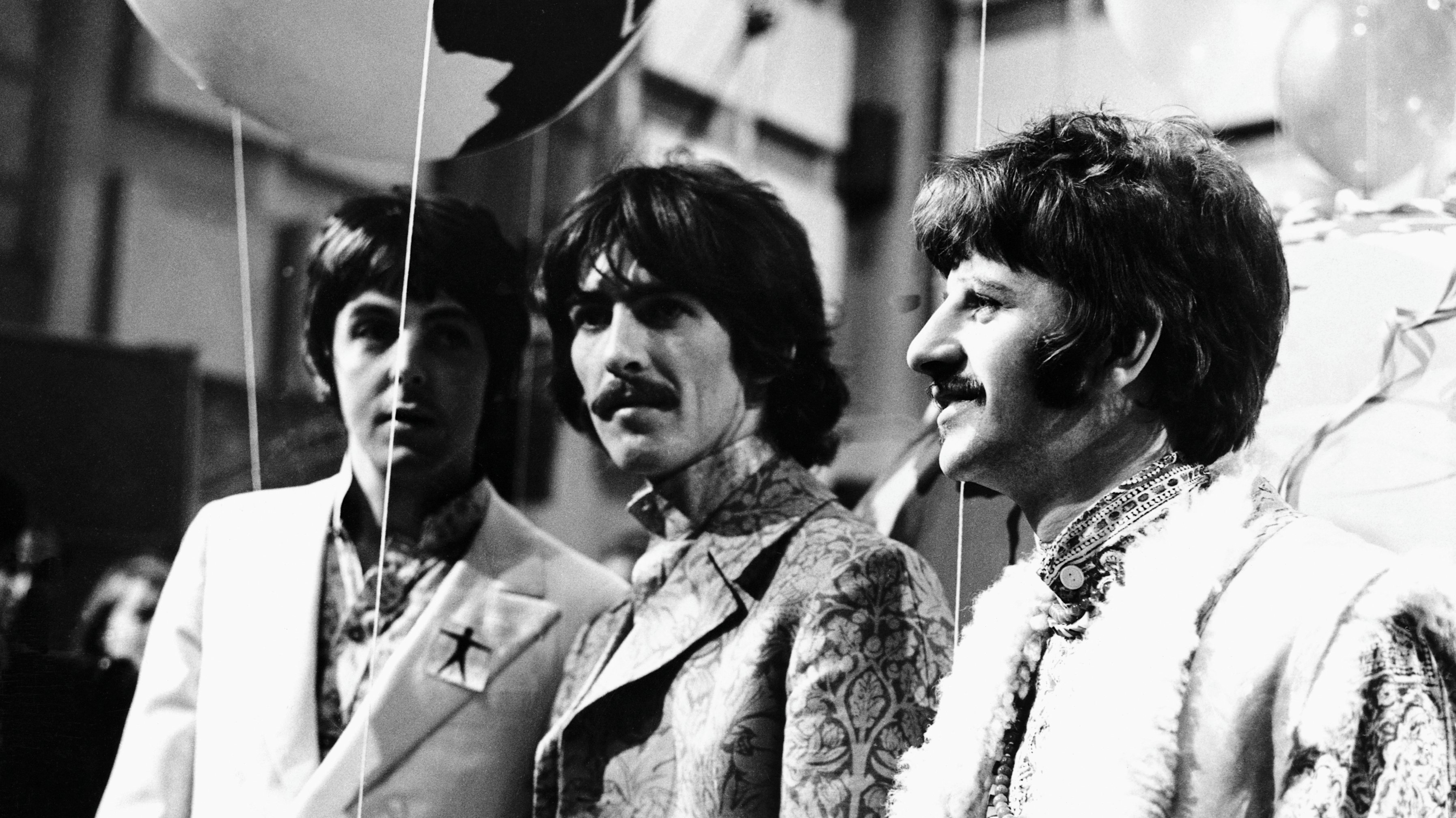 Paul McCartney, George Harrison and Ringo Starr