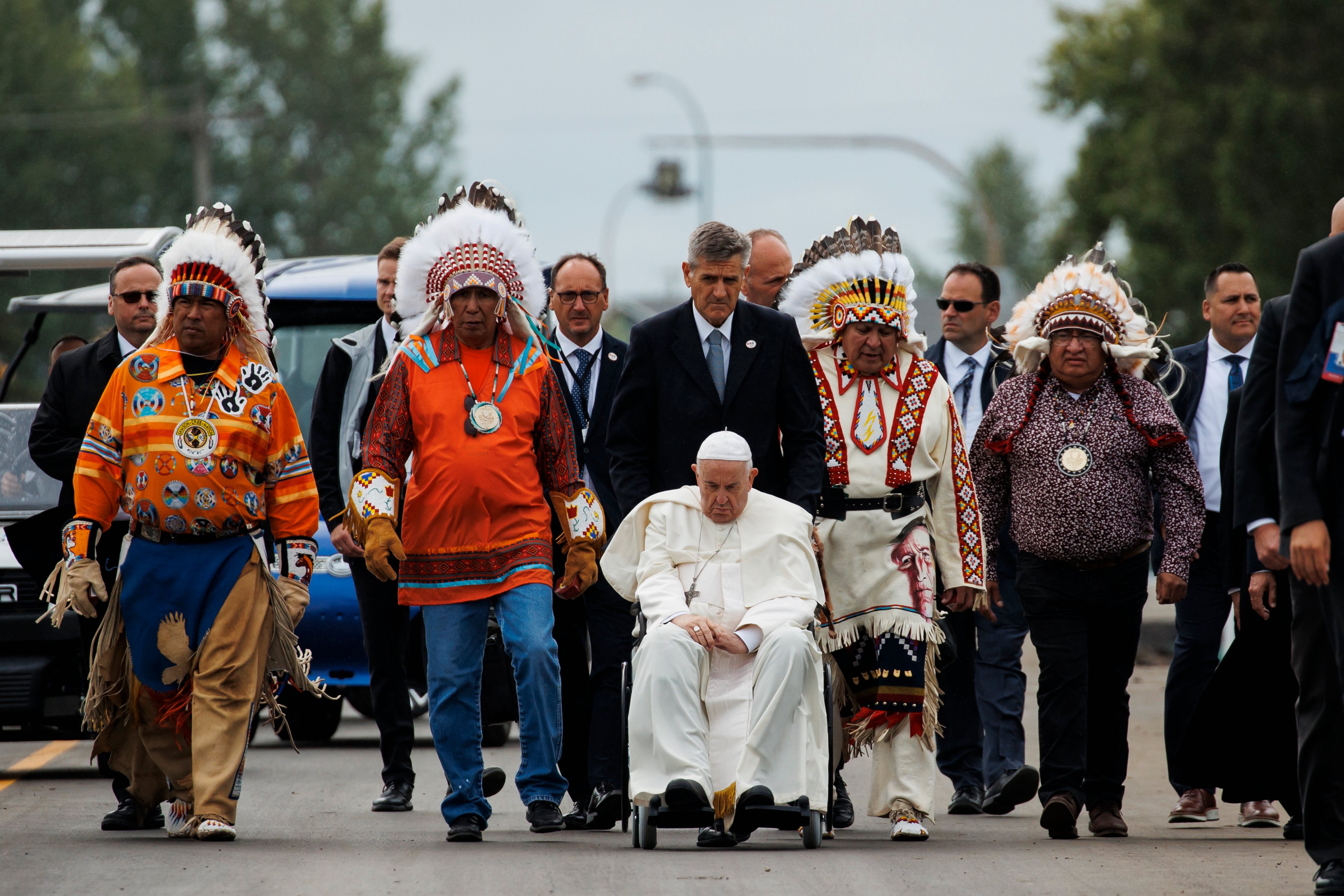 Pope Francis Visits Canada To Meet With Indigenous Communities