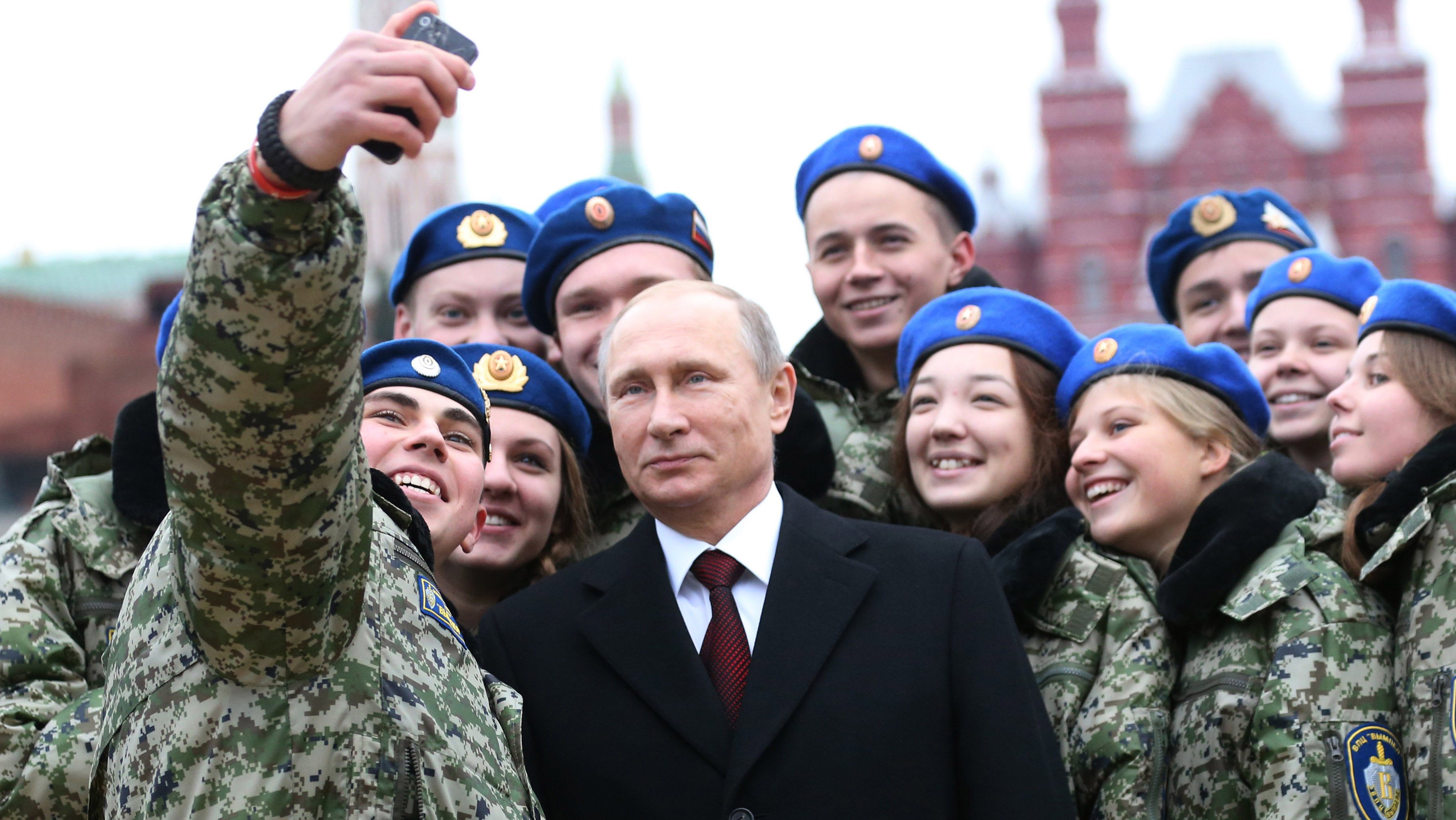 Vladimir Putin Attends National Unity Day In Red Square