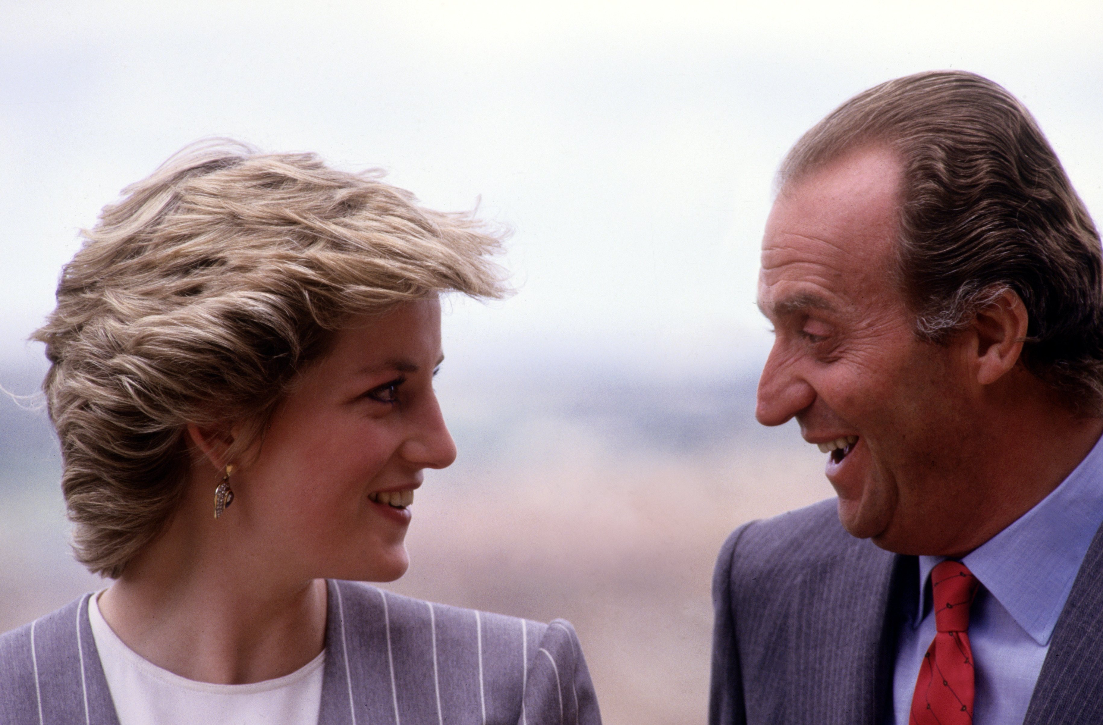 A Princesa Diana e o Rei Juan Carlos de Espanha em Toledo (1987)