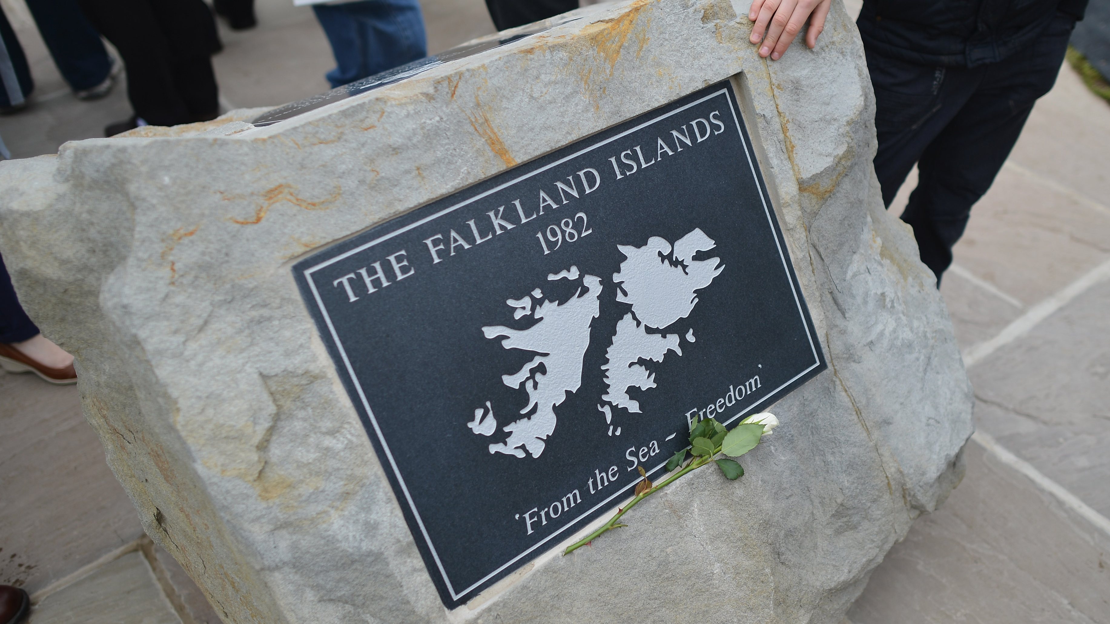 The Falklands Memorial Is Unveiled At The National Memorial Arboretum