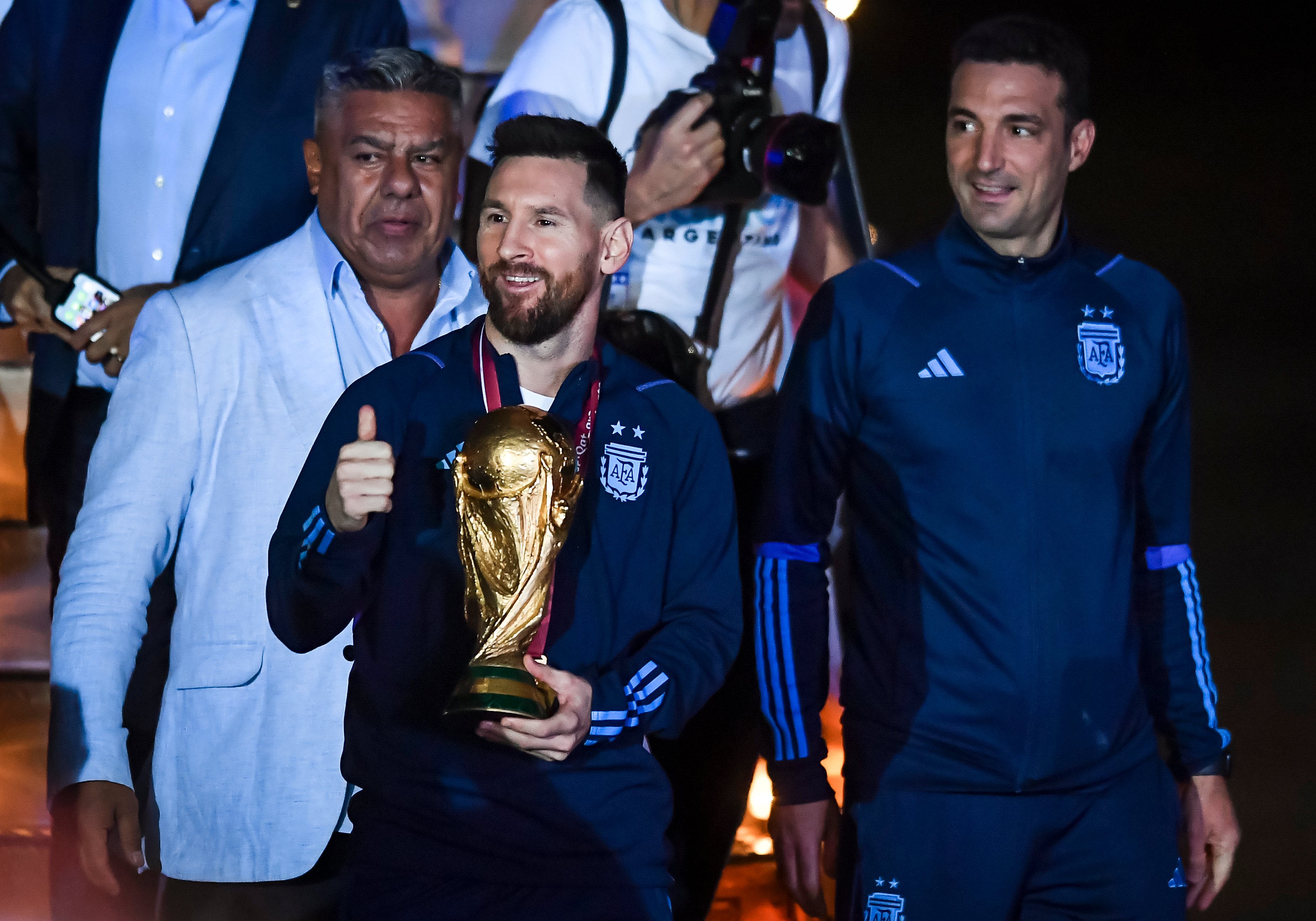 FIFA World Cup Qatar 2022 Winners Arrive to Buenos Aires