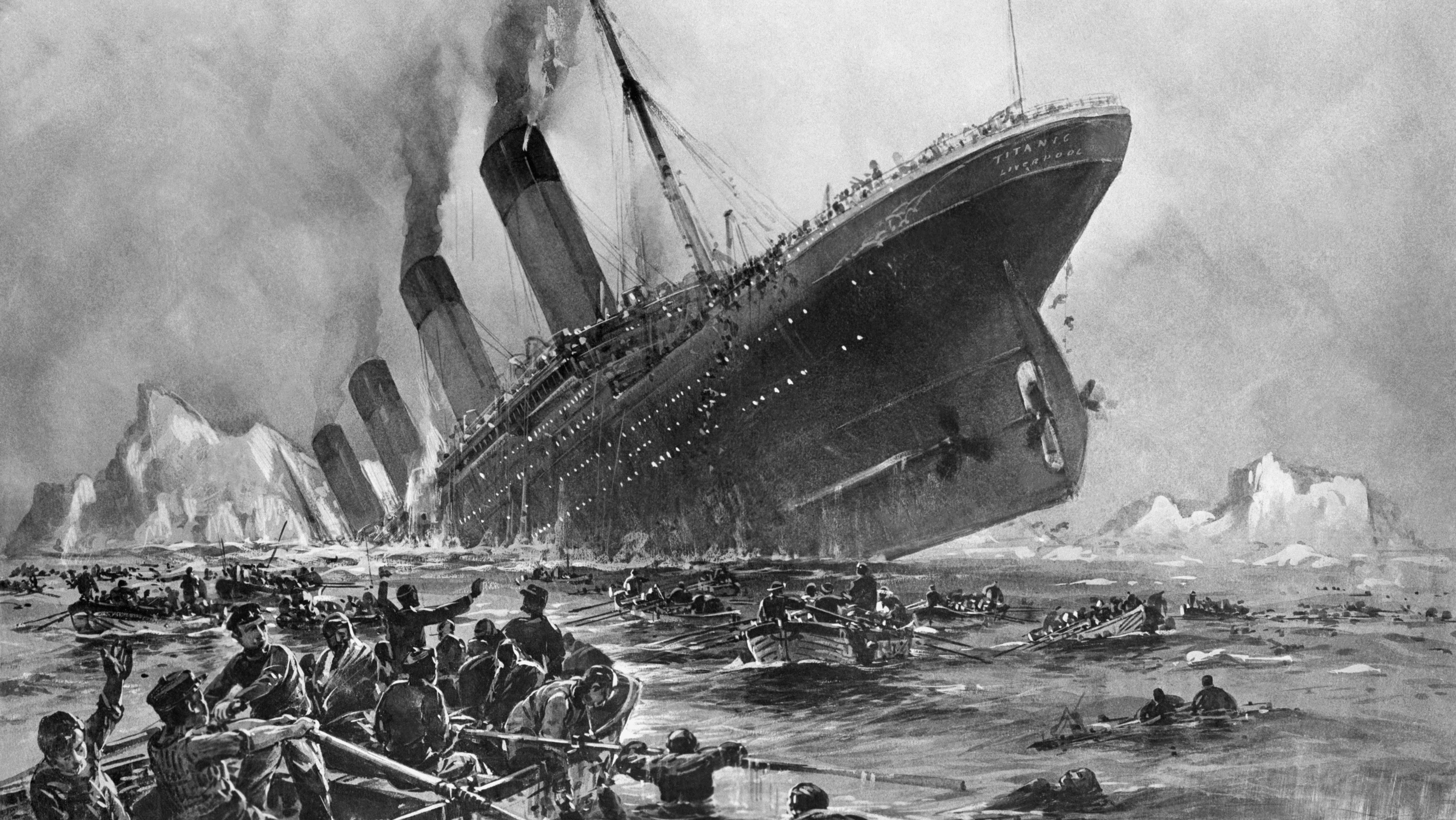 Sinking of the Titanic by Willy Stoewer
