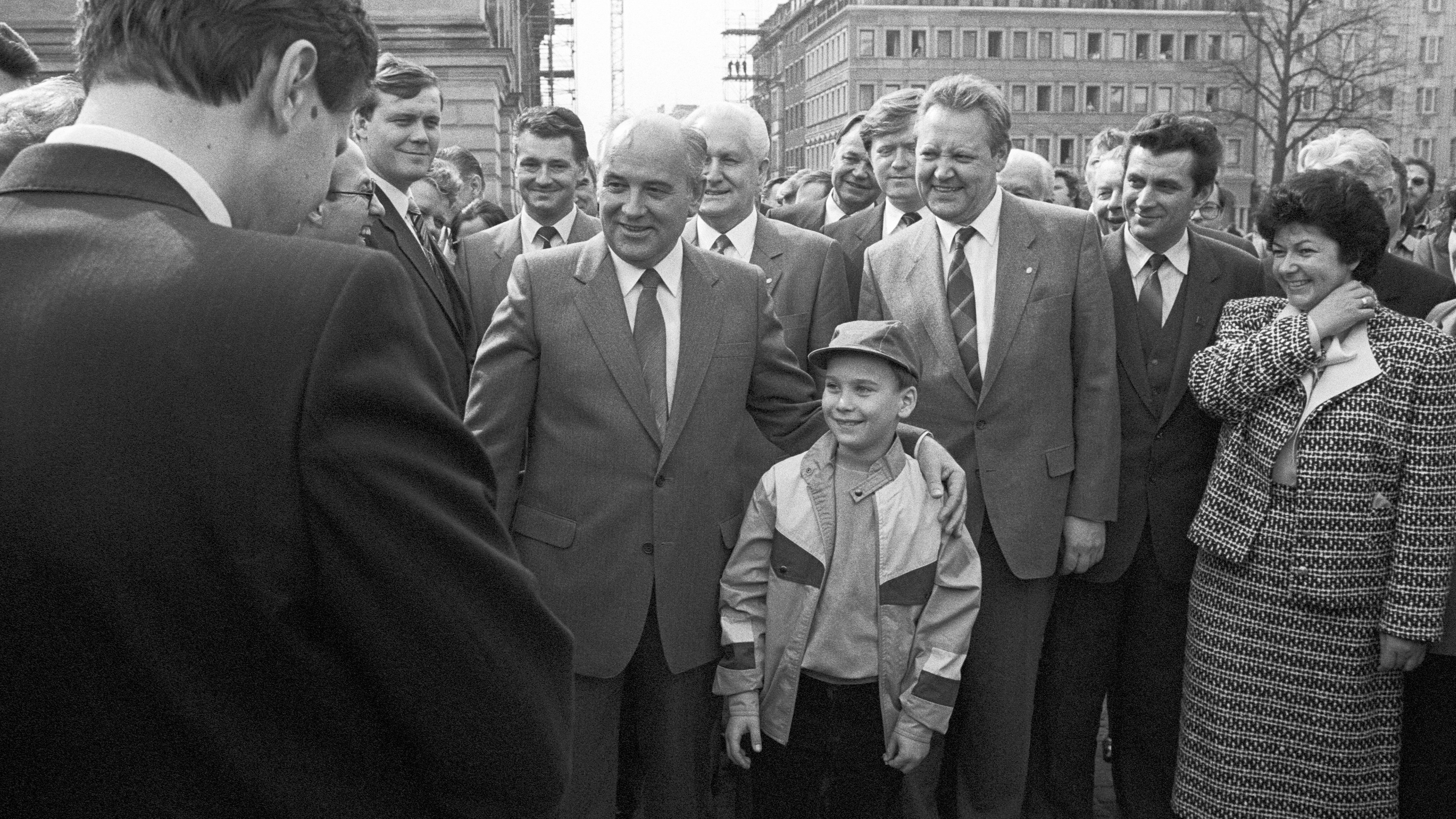 Mikhail Gorbachev, USSR, on a visit to East Berlin