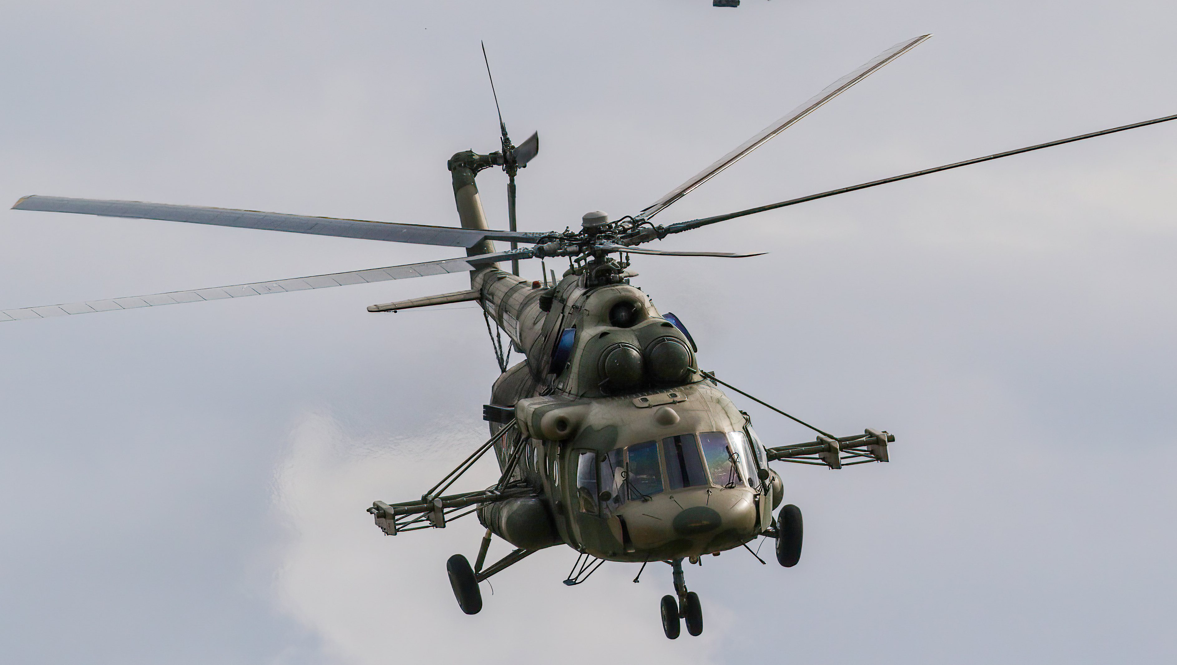 Russian Air Force Mil Mi-8 and Kamov Ka-52 &quot;Alligator&quot;