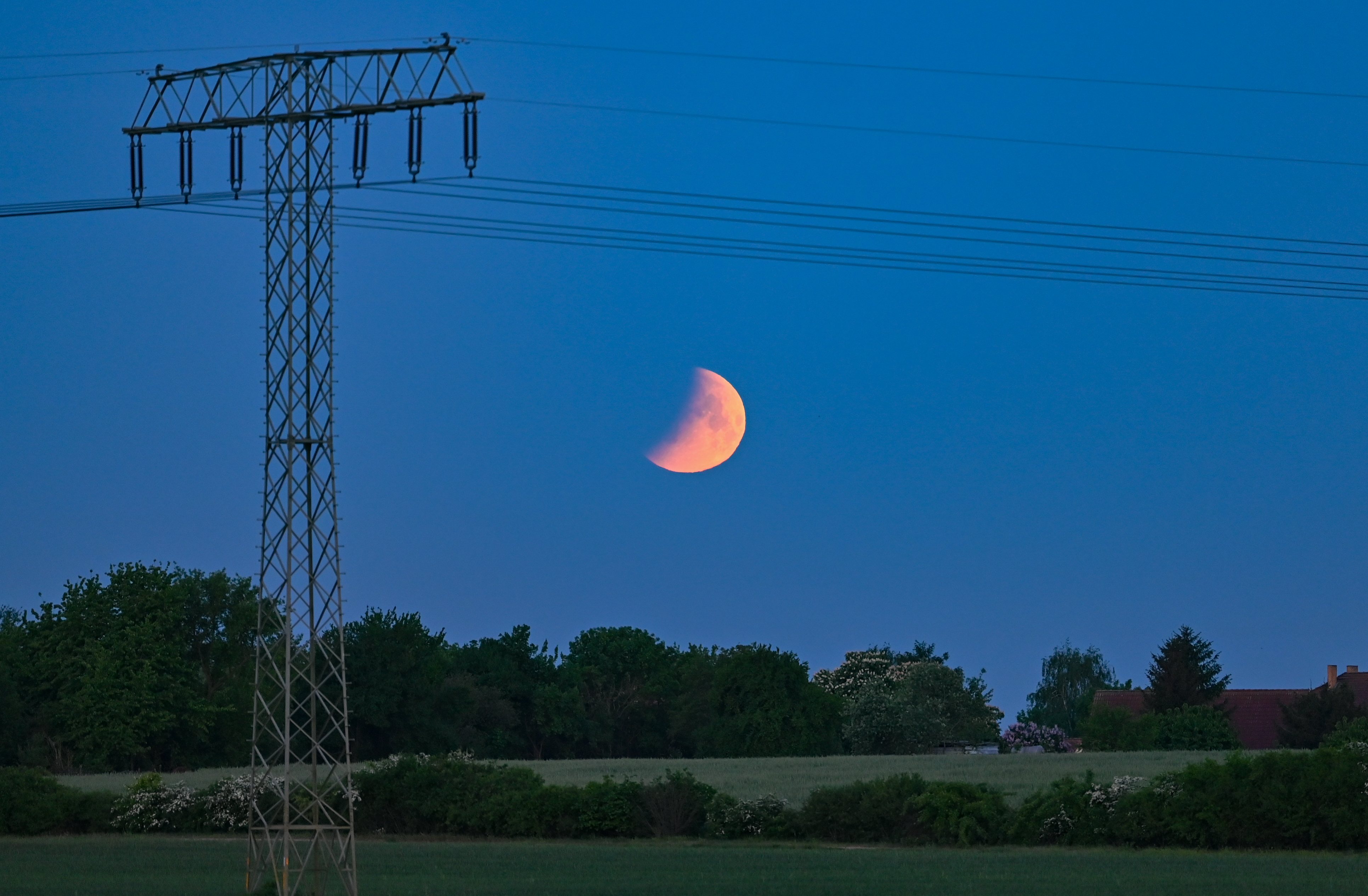 Lunar eclipse - Brandenburg