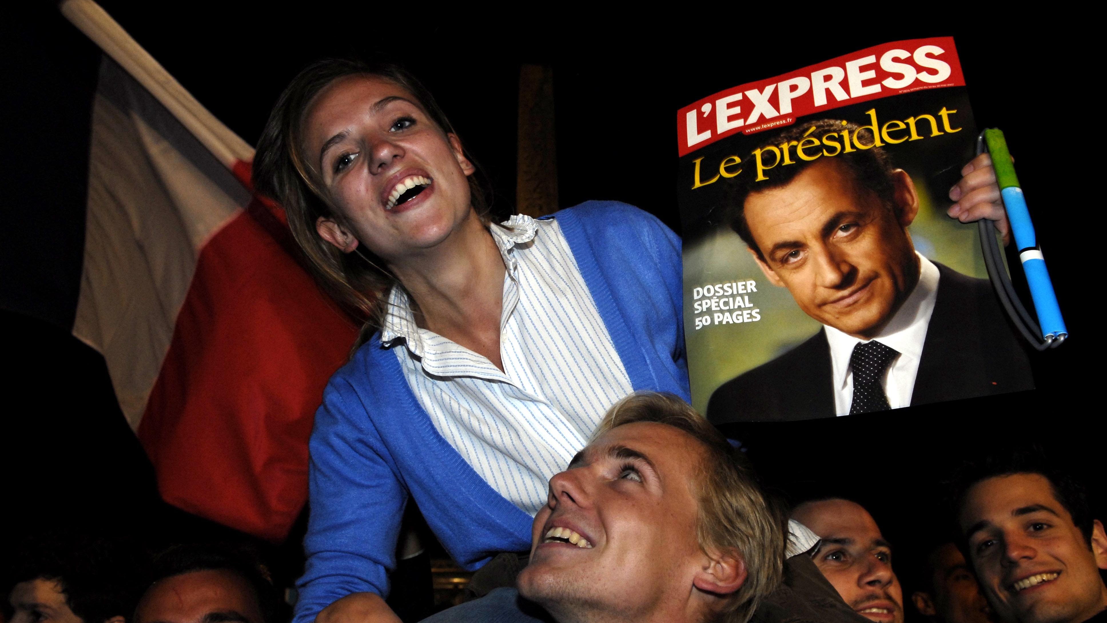 France - Elections - Presidential Candidate Nicolas Sarkozy - Supporters