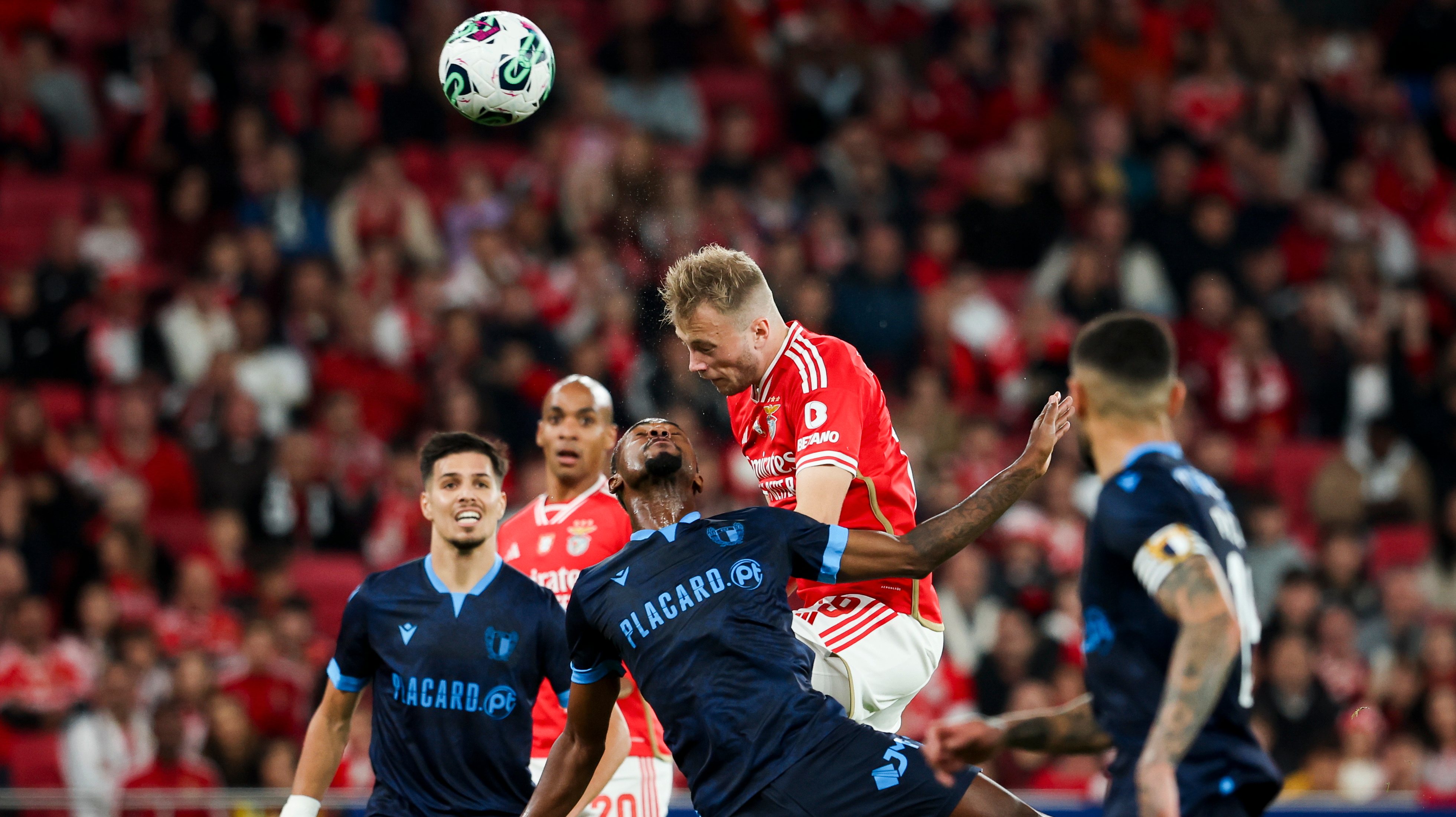 O avançado dinamarquês foi titular contra o Famalicão no jogo da 4.ª eliminatória da Taça