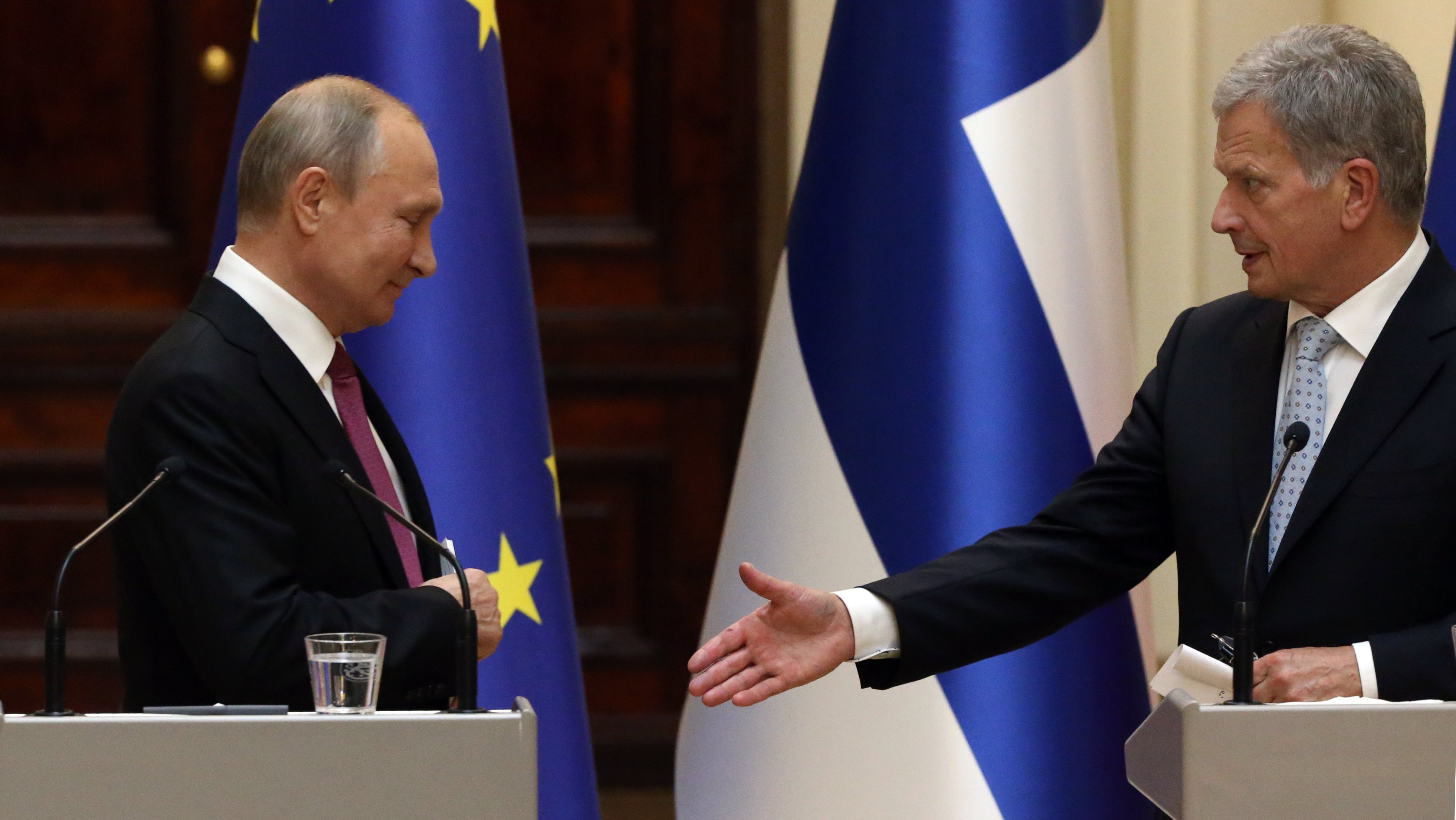 Russian President Vladimir Putin visits Finland