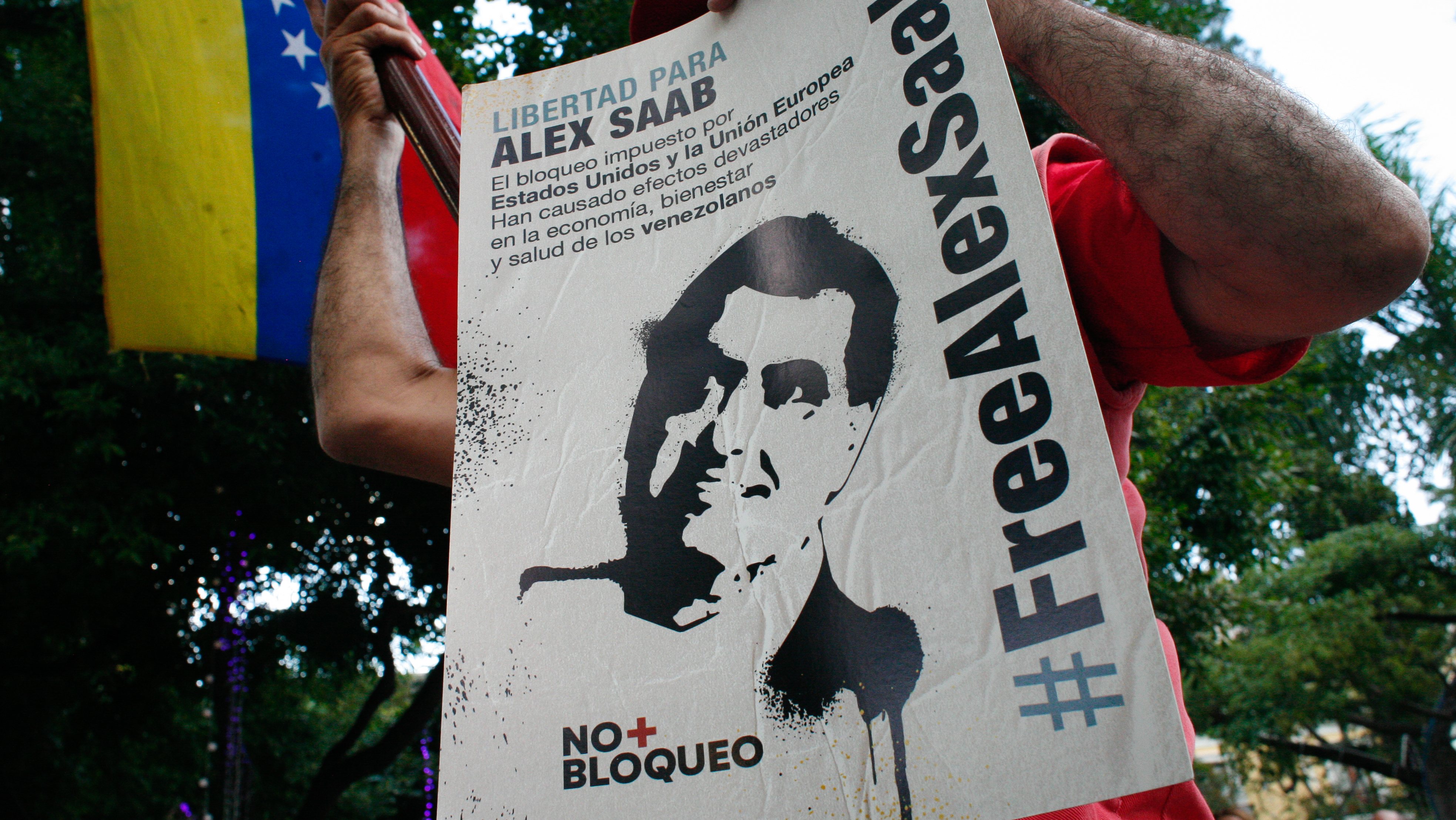Rally In Solidarity With Alex Saab In Caracas, Venezuela