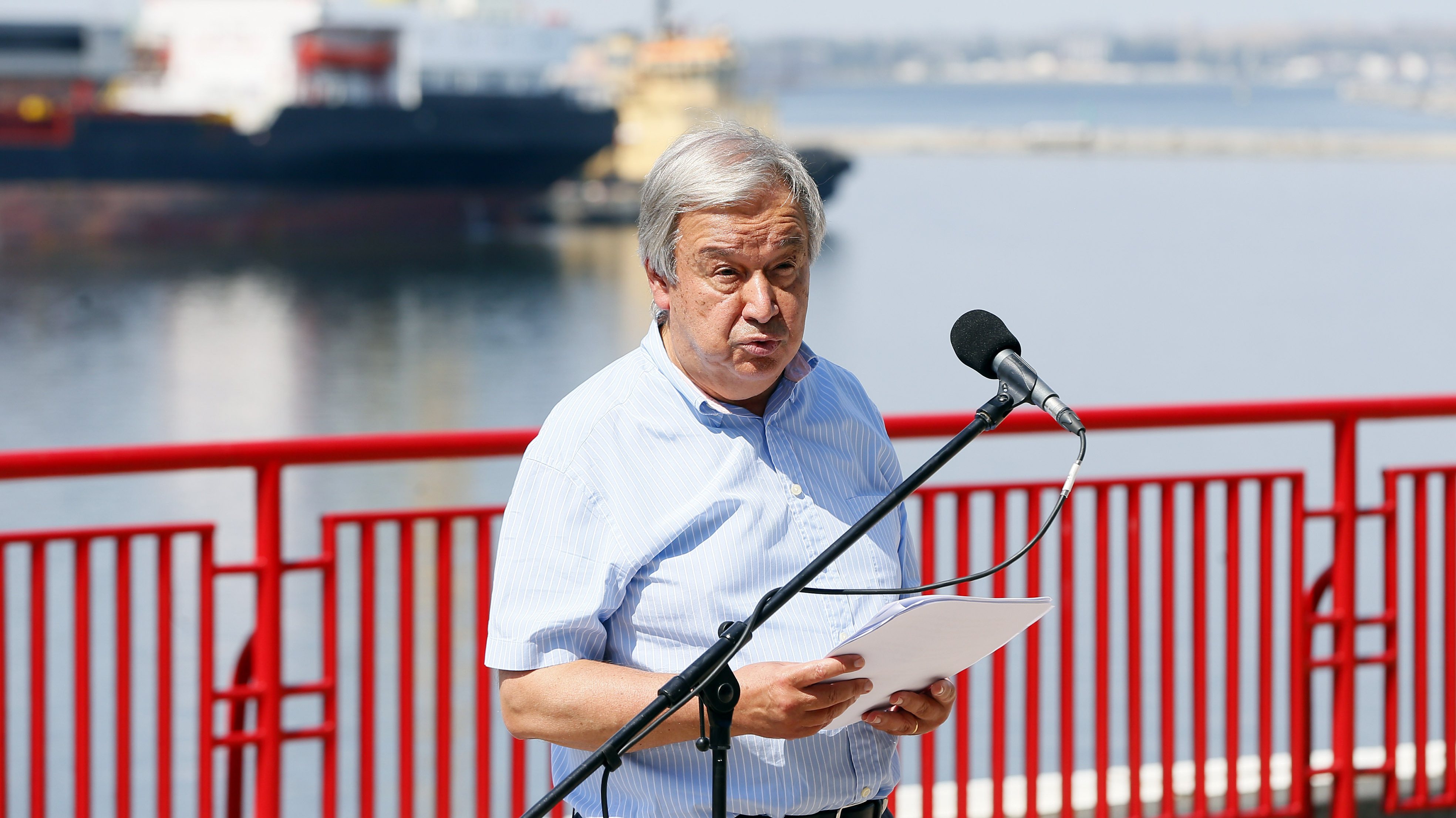 UN Secretary-General Antonio Guterres in Odessa