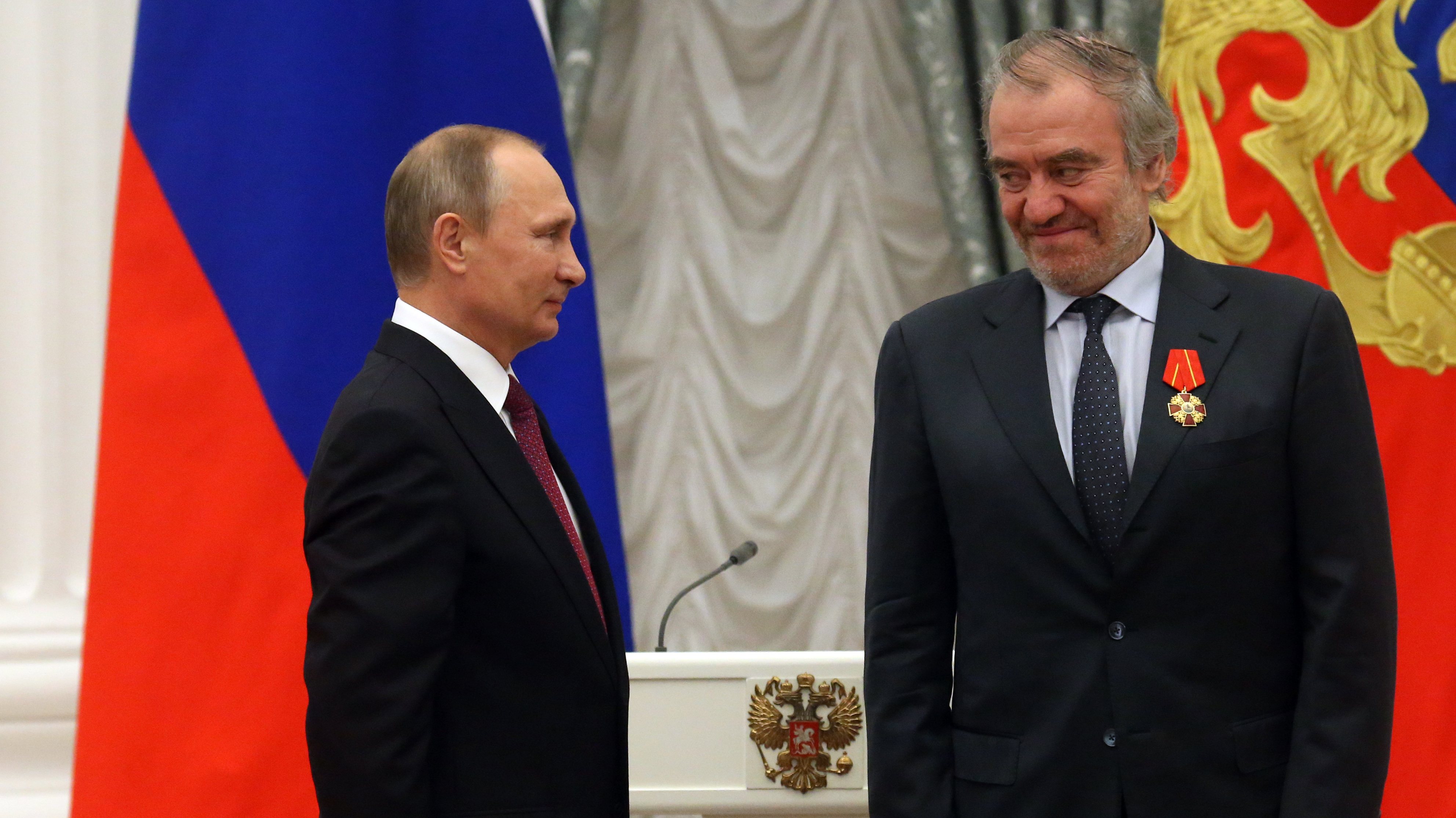 Russian President Vladimir Putin Attends Ceremony at the Kremlin