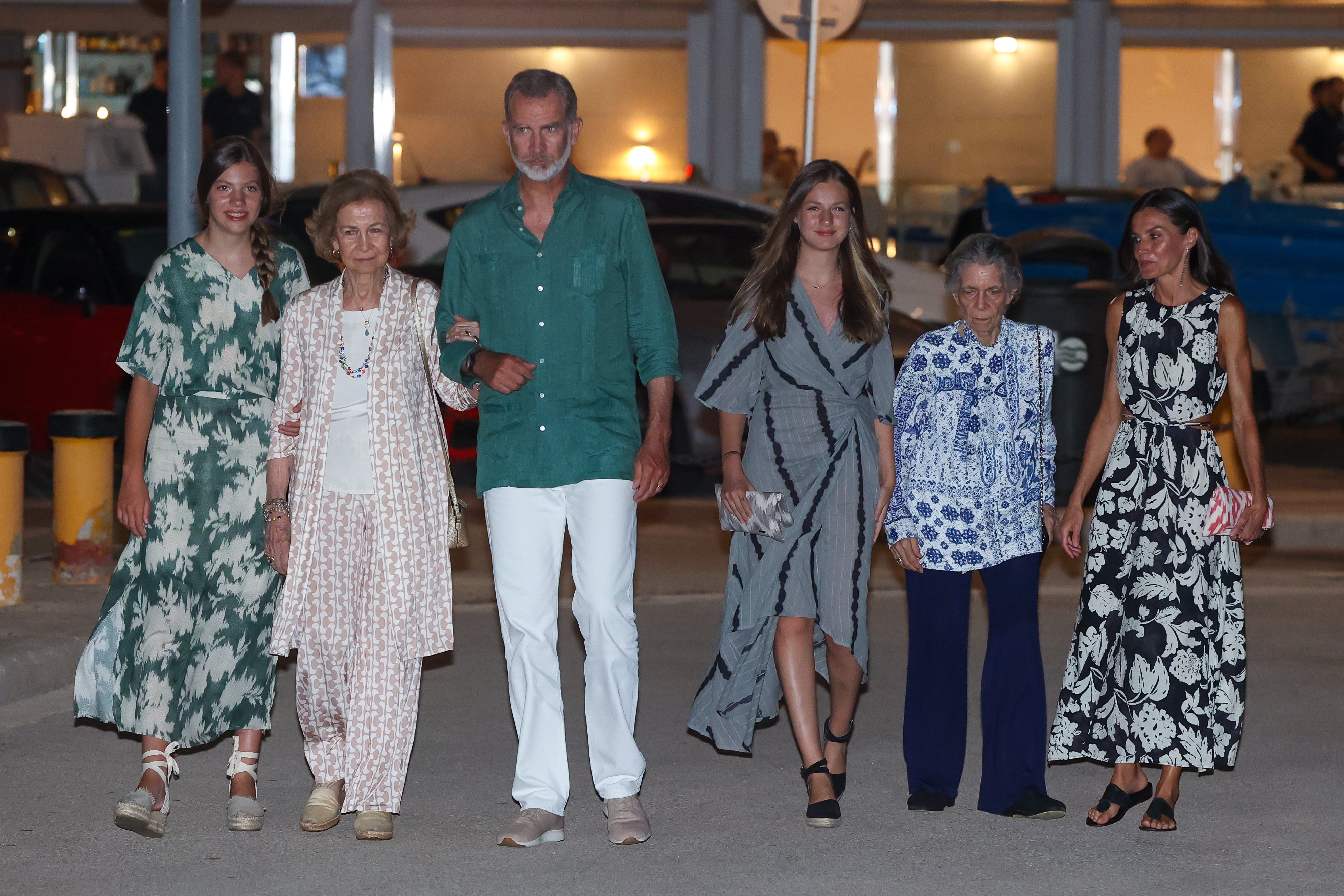 The Royal Family Dines Out In Mallorca