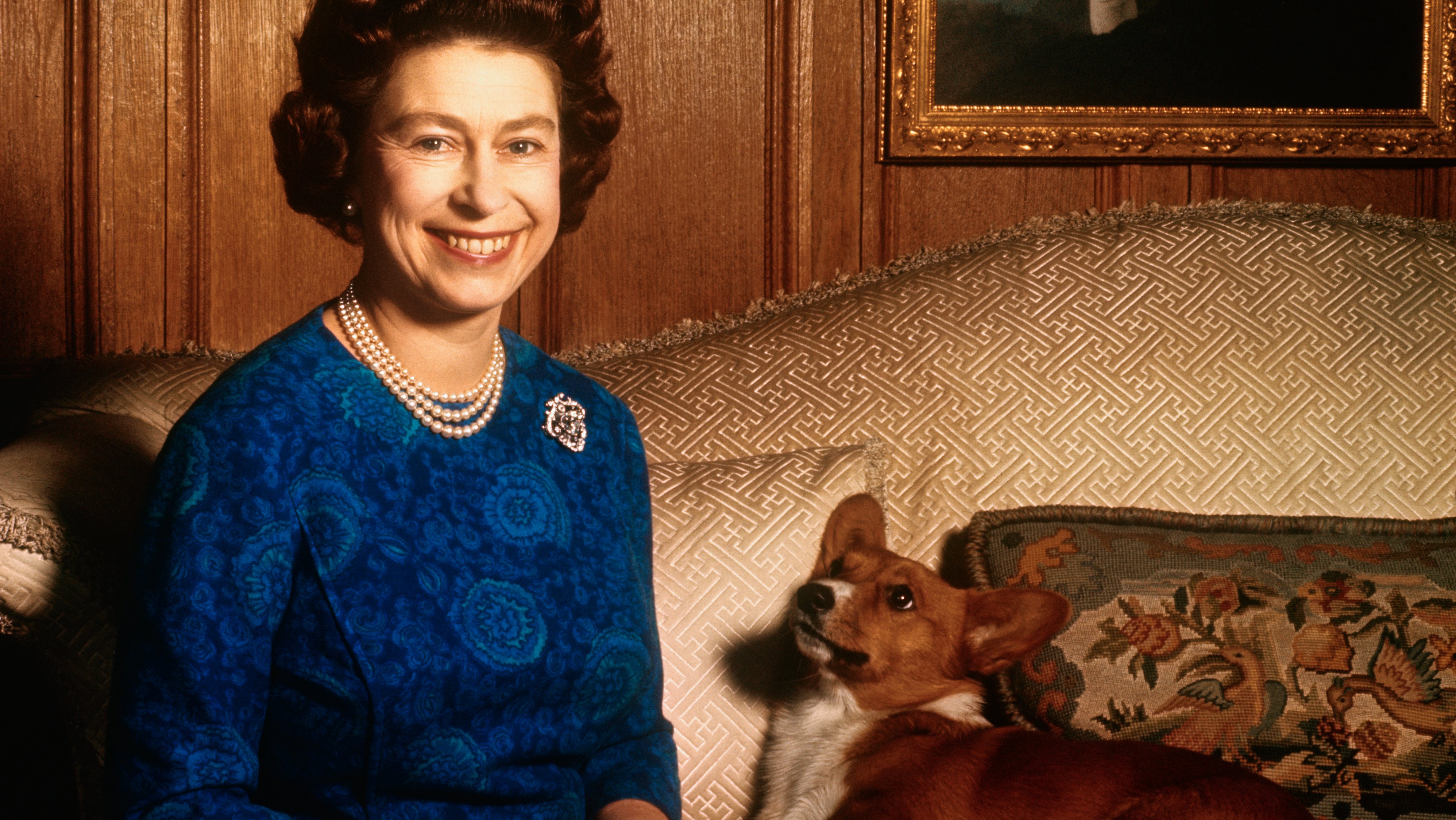Queen Elizabeth II with Corgi