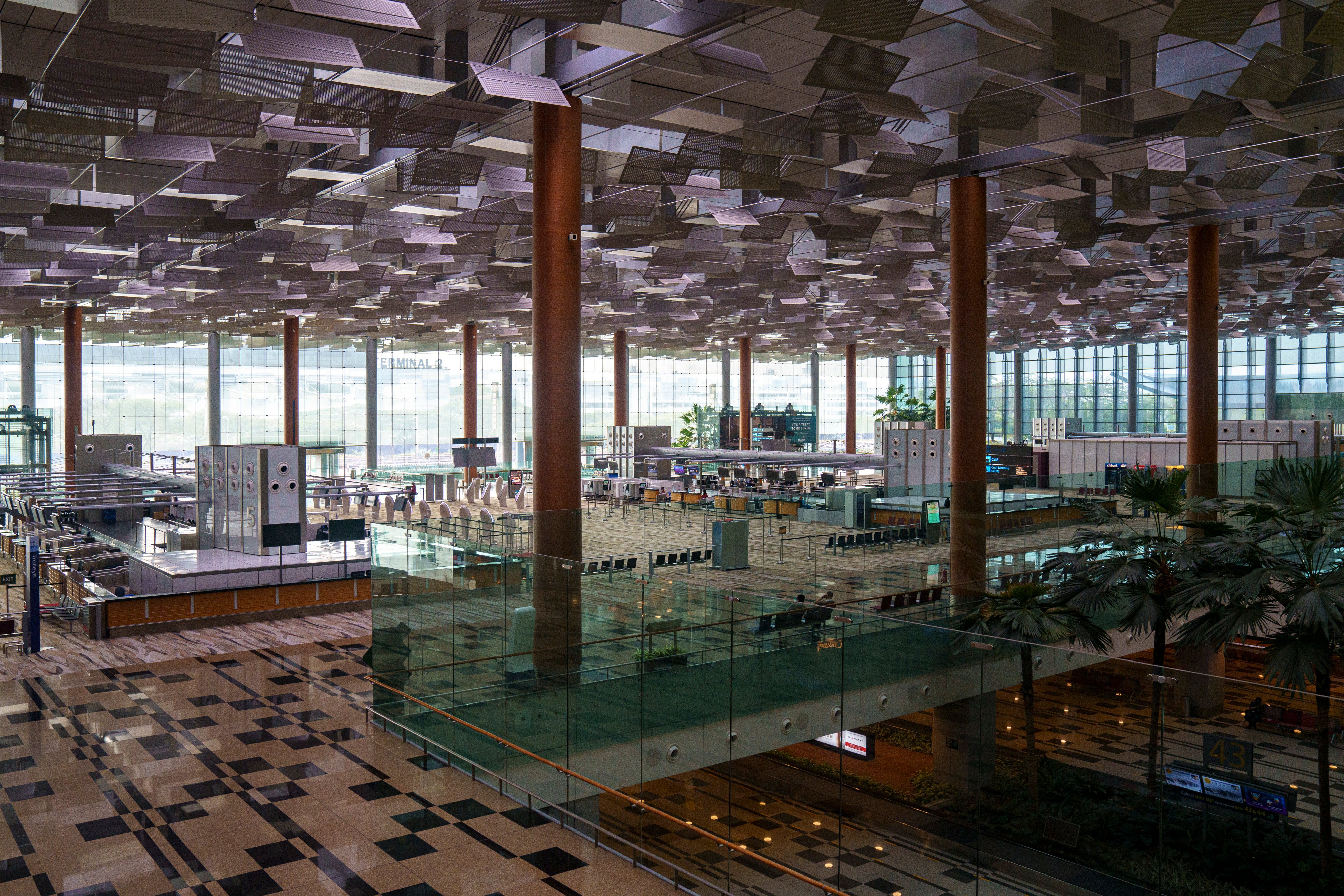 Travellers Checking In At Changi Airport As Hong Kong And Singapore Announce Travel Bubble
