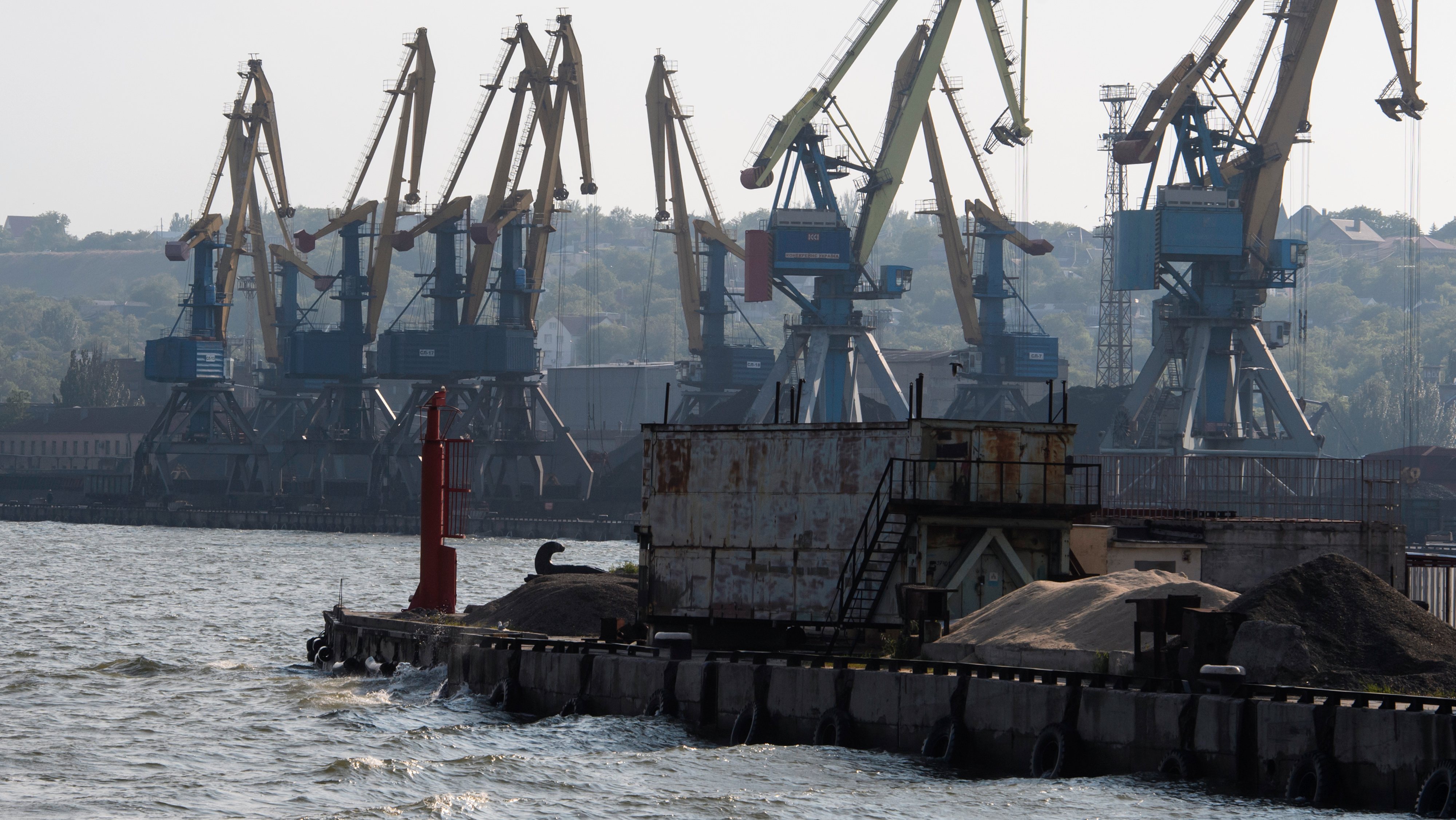 Sea port of Mariupol