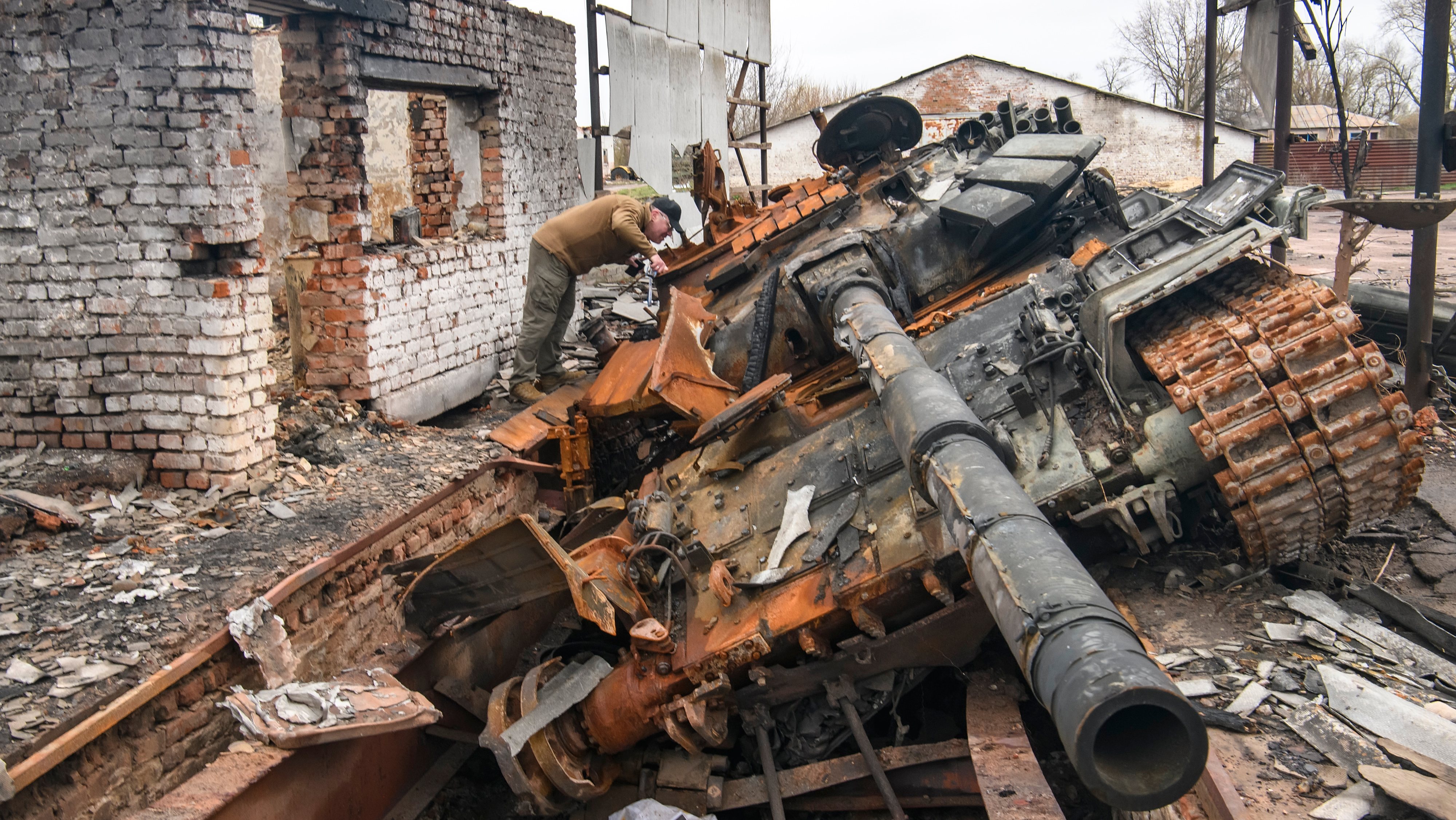 Ruination Of Civil Objects Amid Russian Military Invasion To Ukraine In The Chernihiv Area, Ukraine