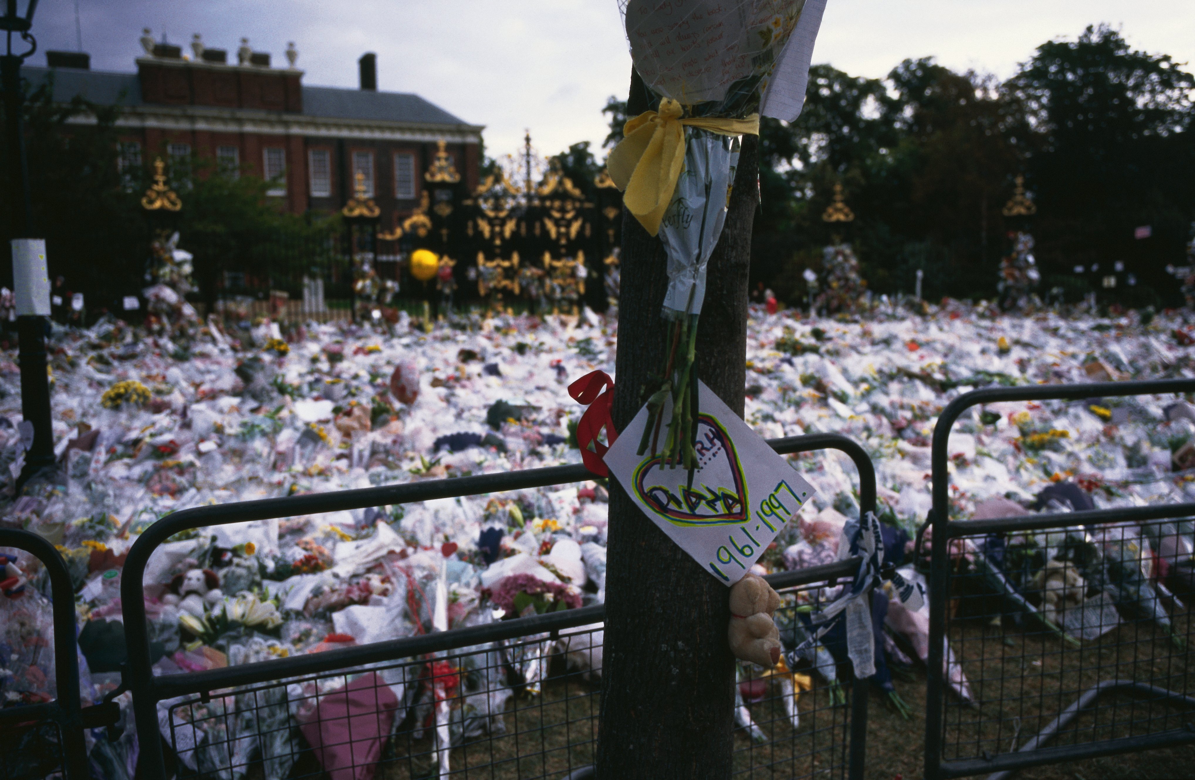 Flowers for Princess Diana Left at Kensington Palace