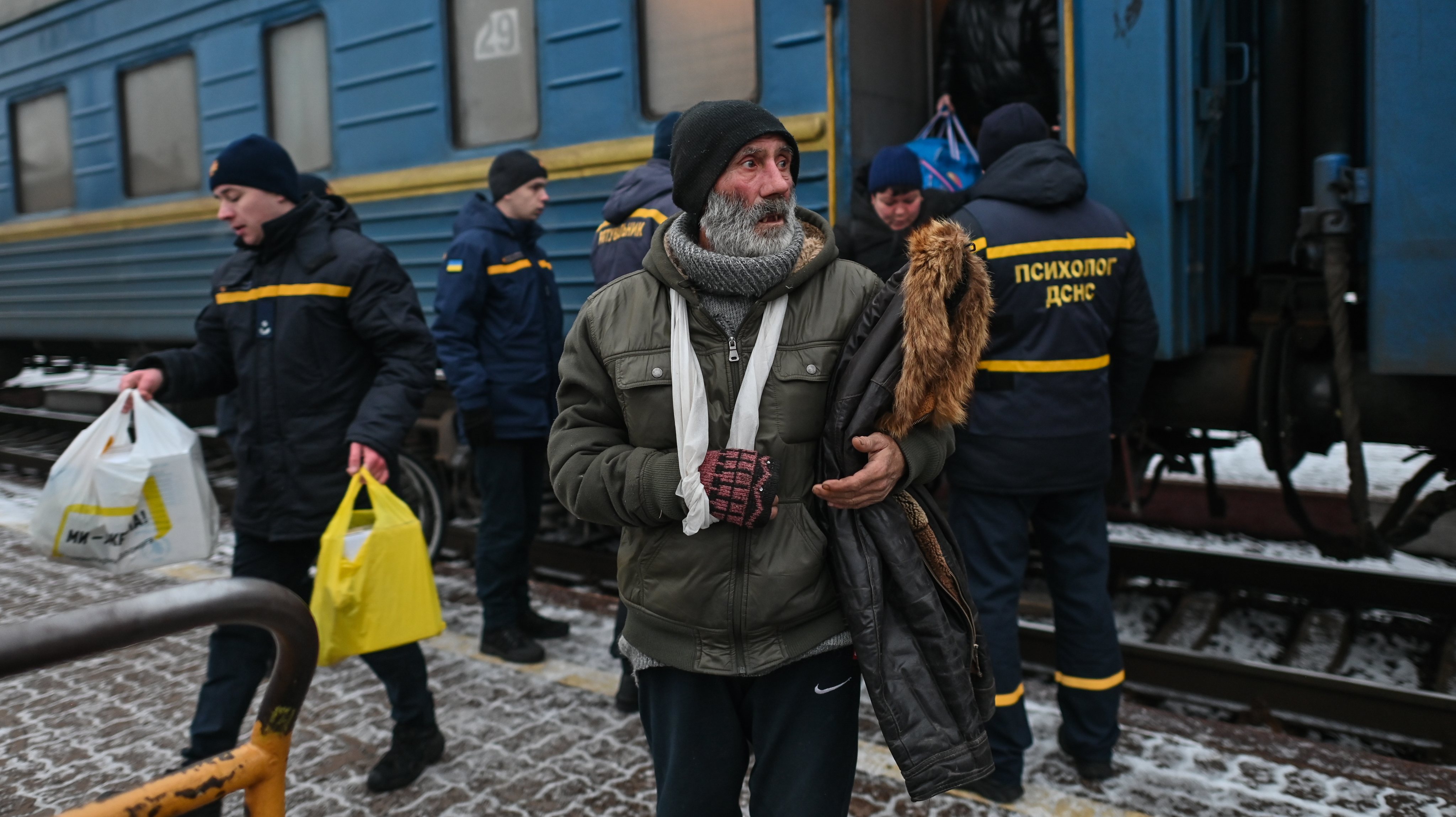 Evacuation Of Civilians From Kherson Continues