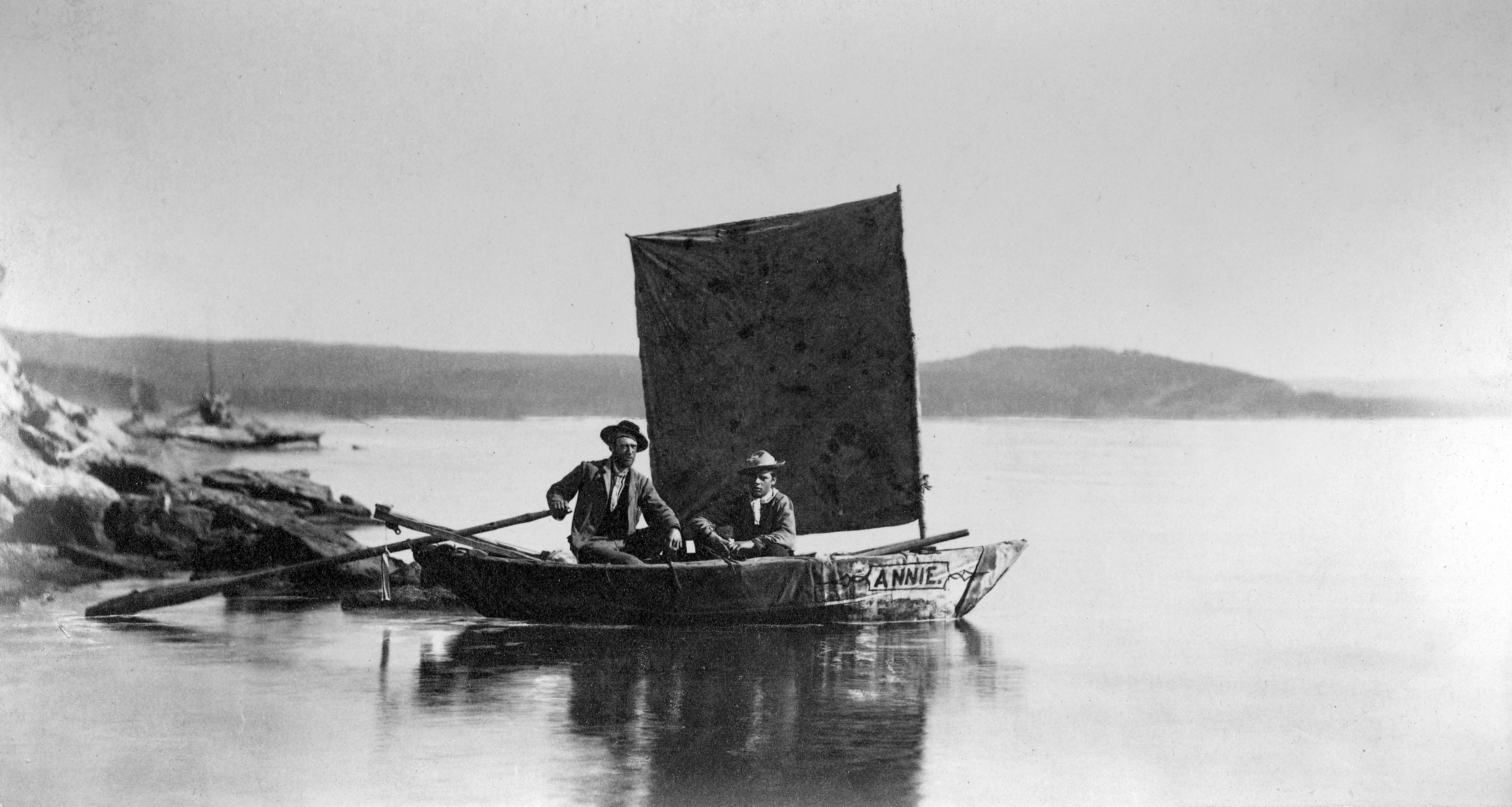 First Boat On Yellowstone Lake