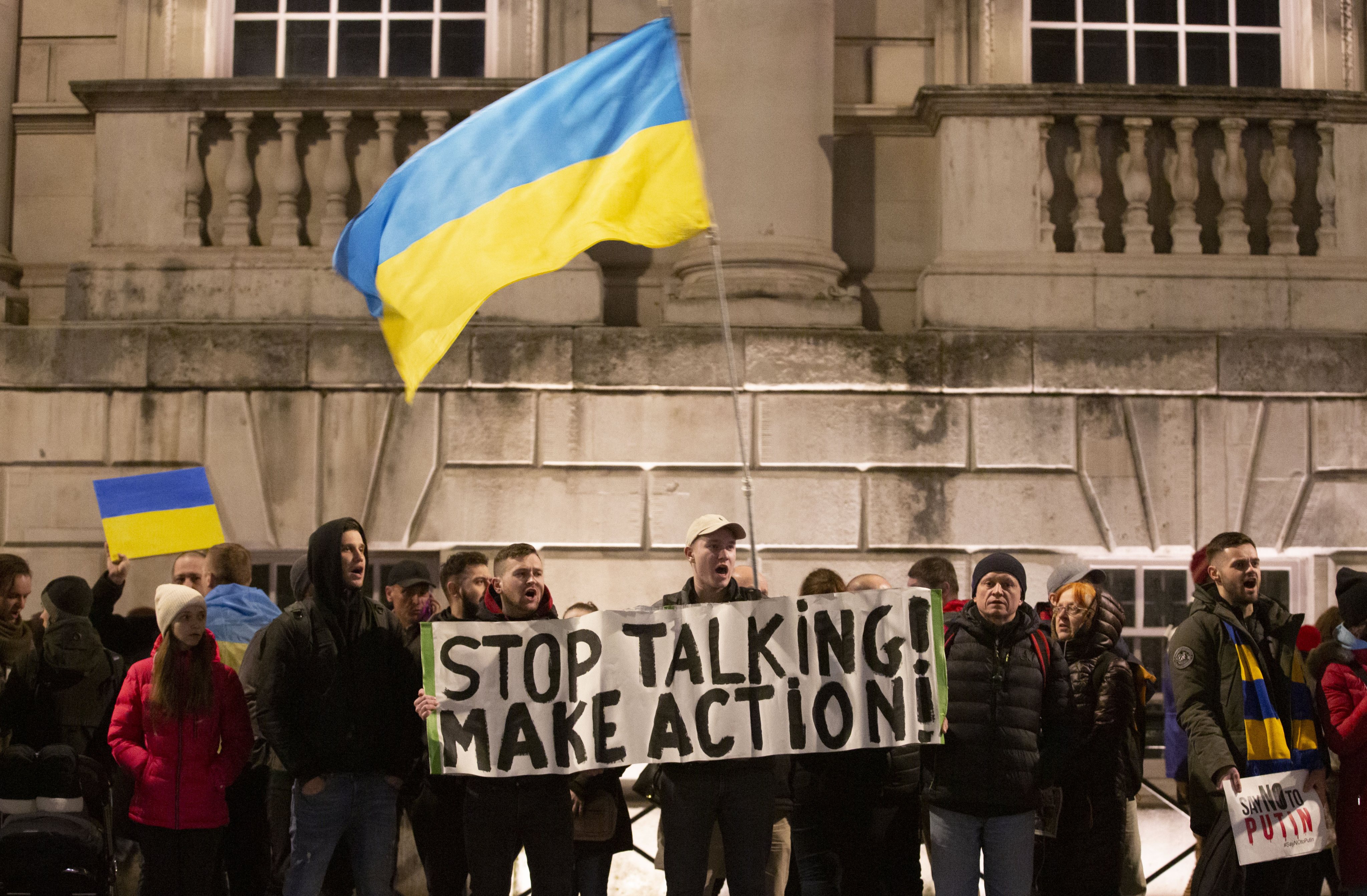 Protestos contra a invasão da Ucrânia em Londres, Reino Unido