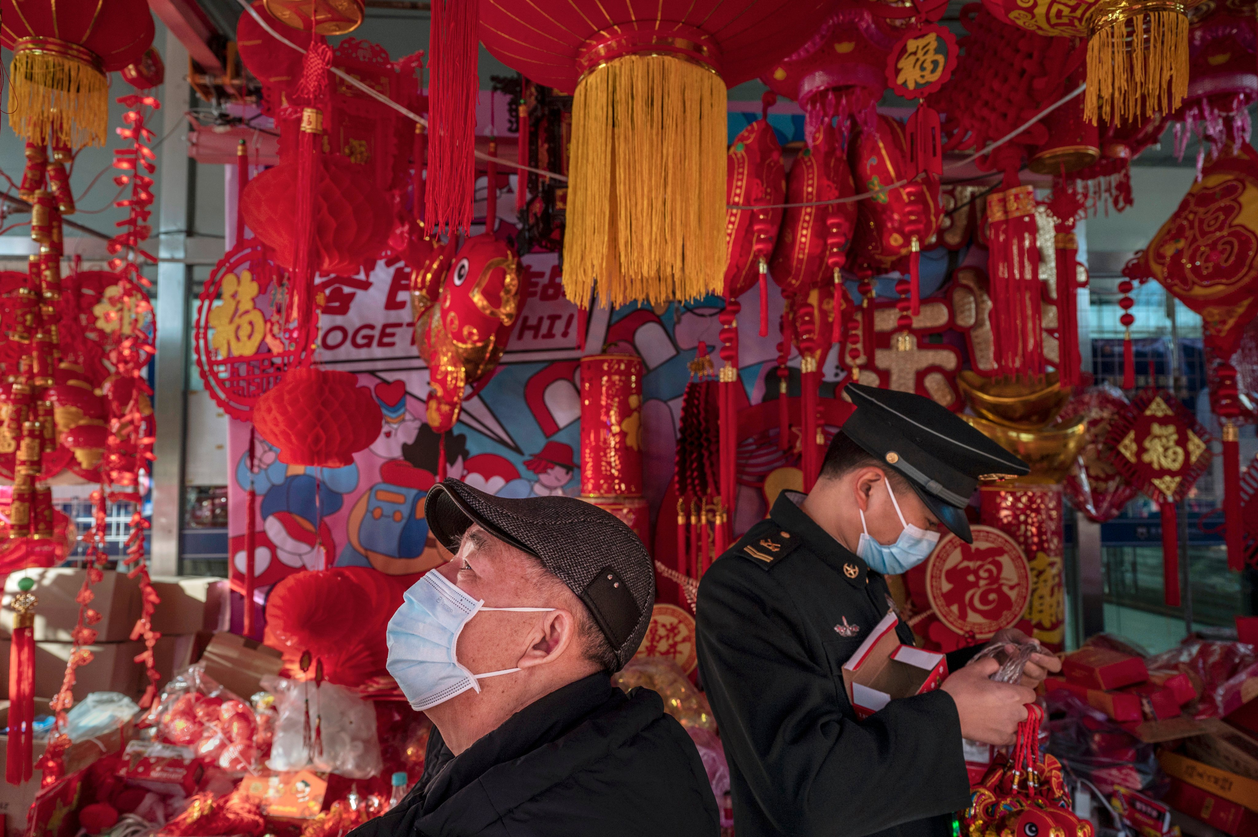 Preparativos para a celebração do Ano Novo Chinês na China