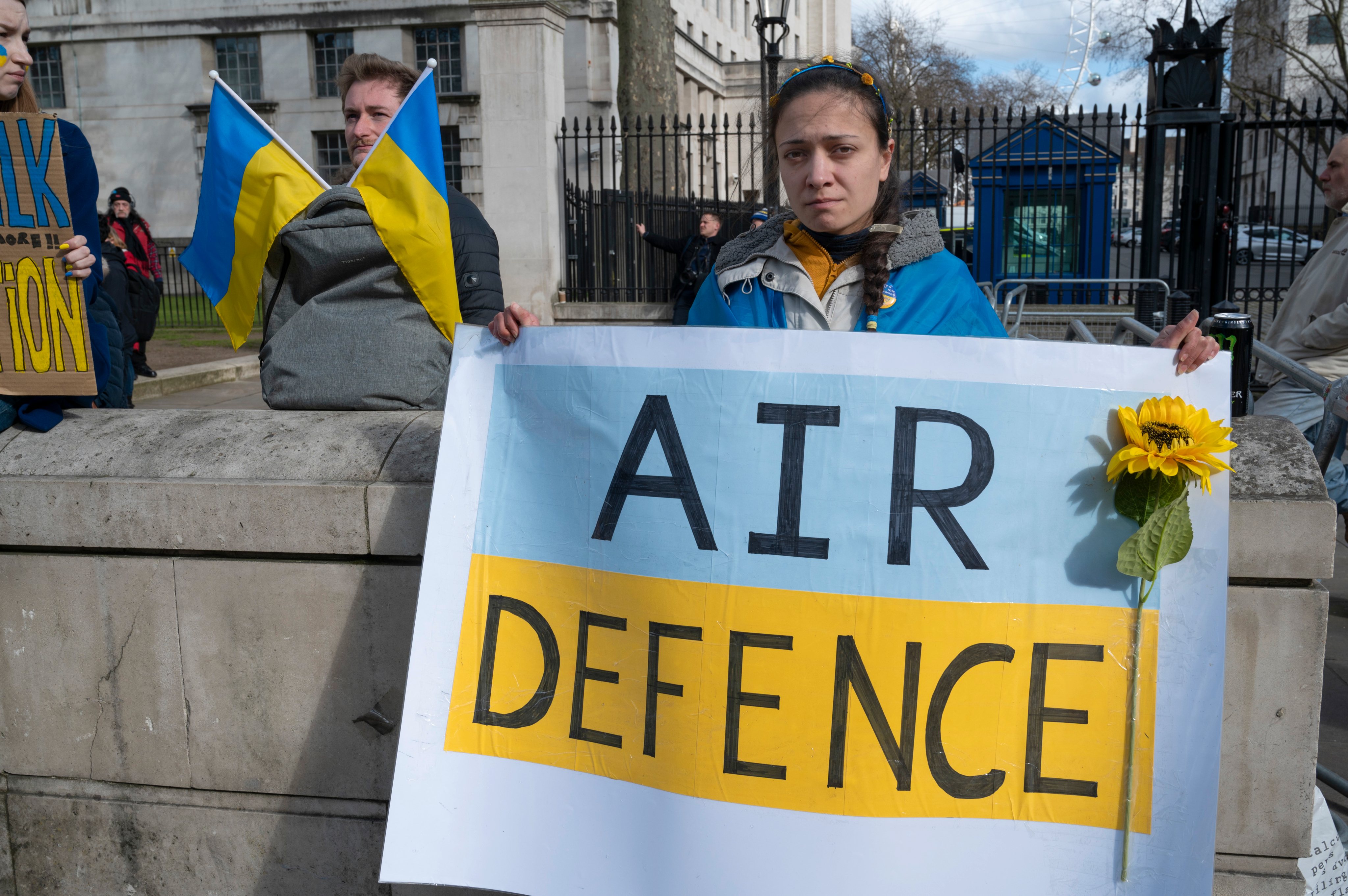 Protest On Whitehall Against Russia&#039;s War In Ukraine