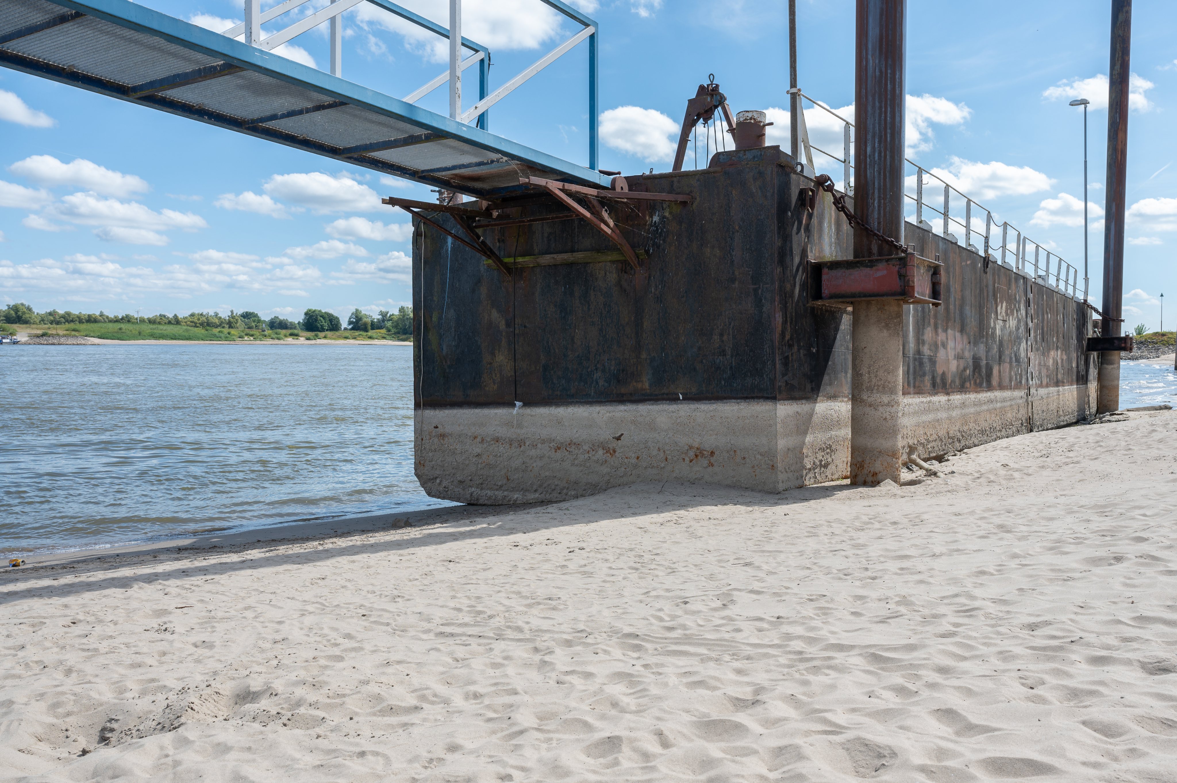 Rhine River Drops To Record Lows In Germany