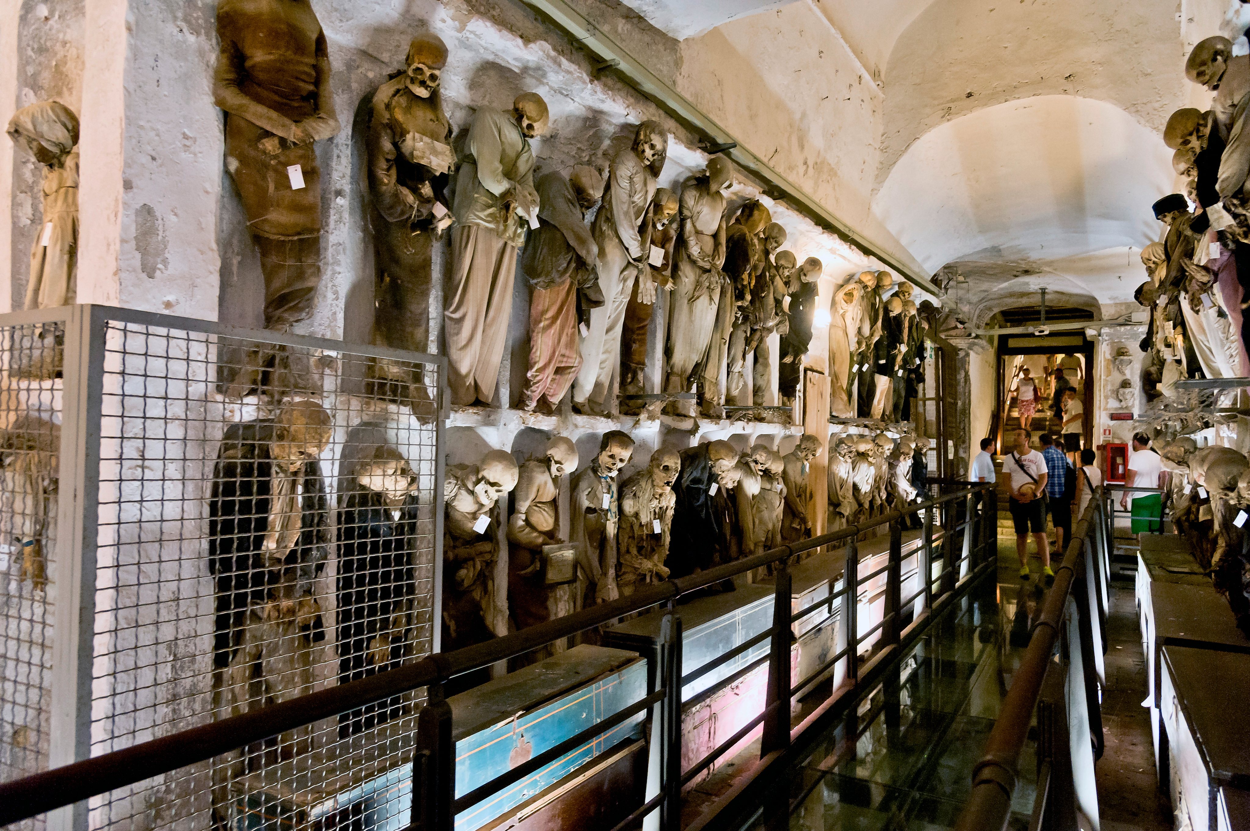 As Catacumbas dos Capuchinhos, em Palermo, Itália