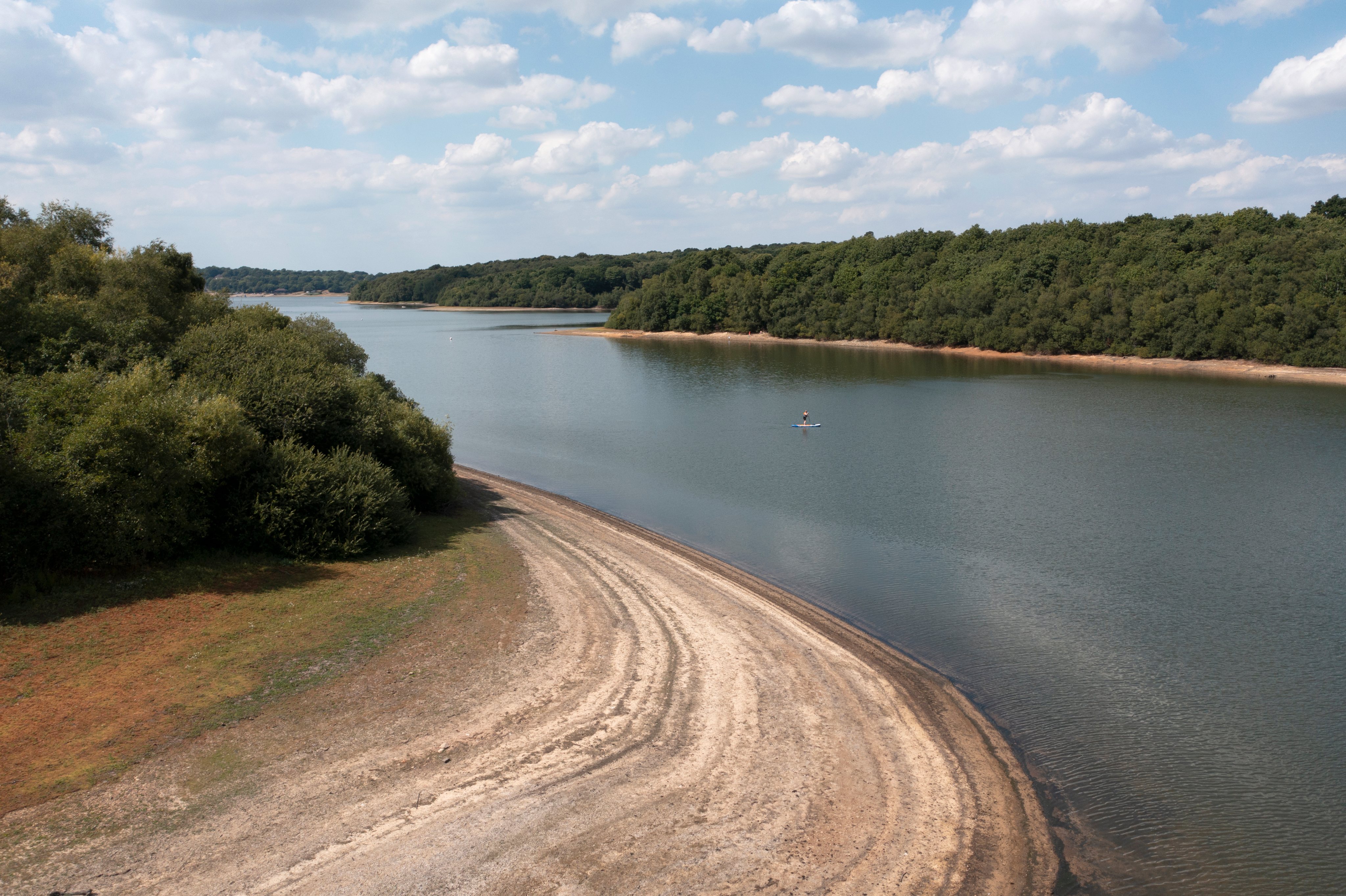 Water Levels At Kent&#039;s Bewl Water Reservoir