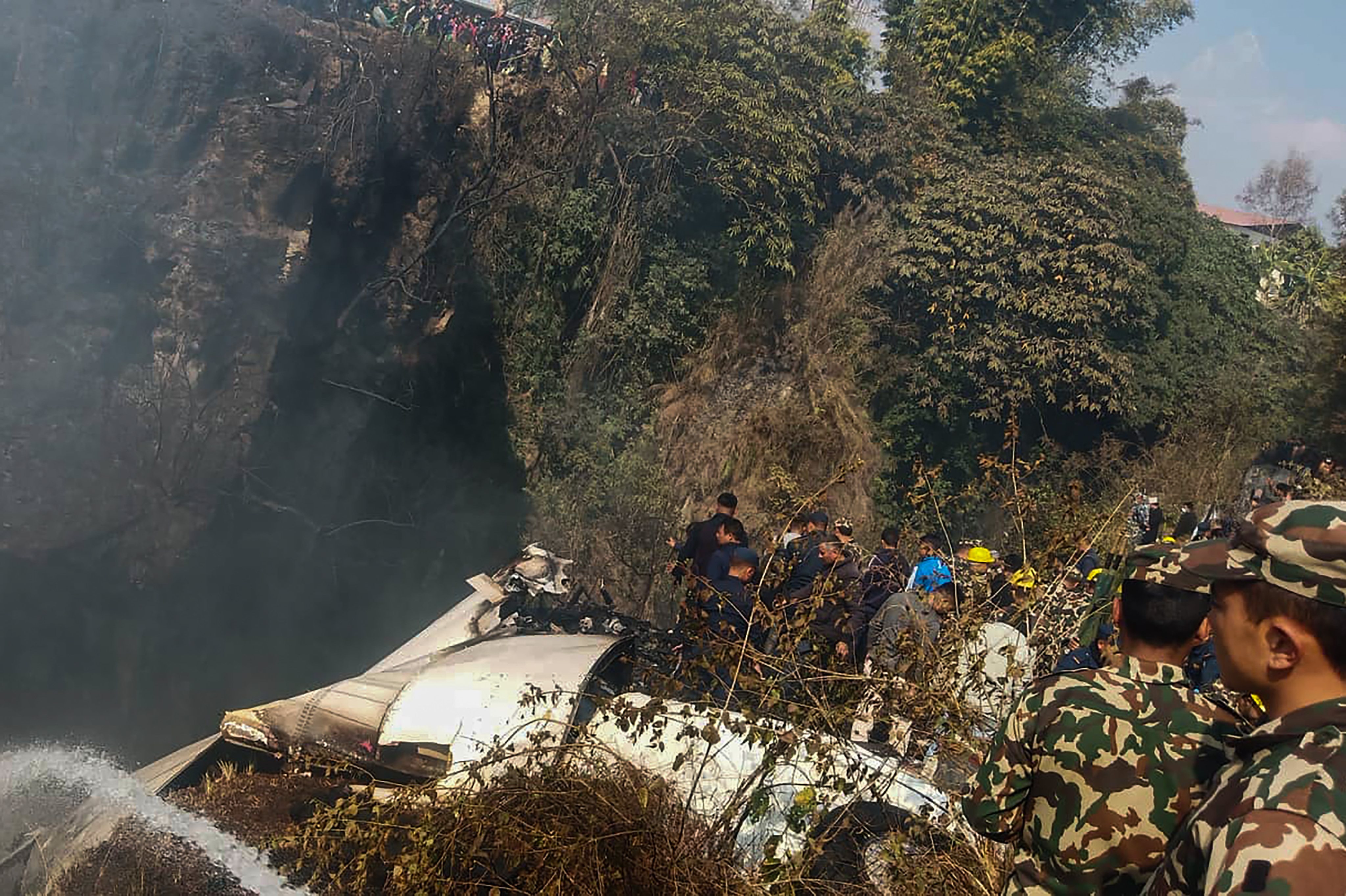 Nepal plane with 72 onboard crashes in Pokhara