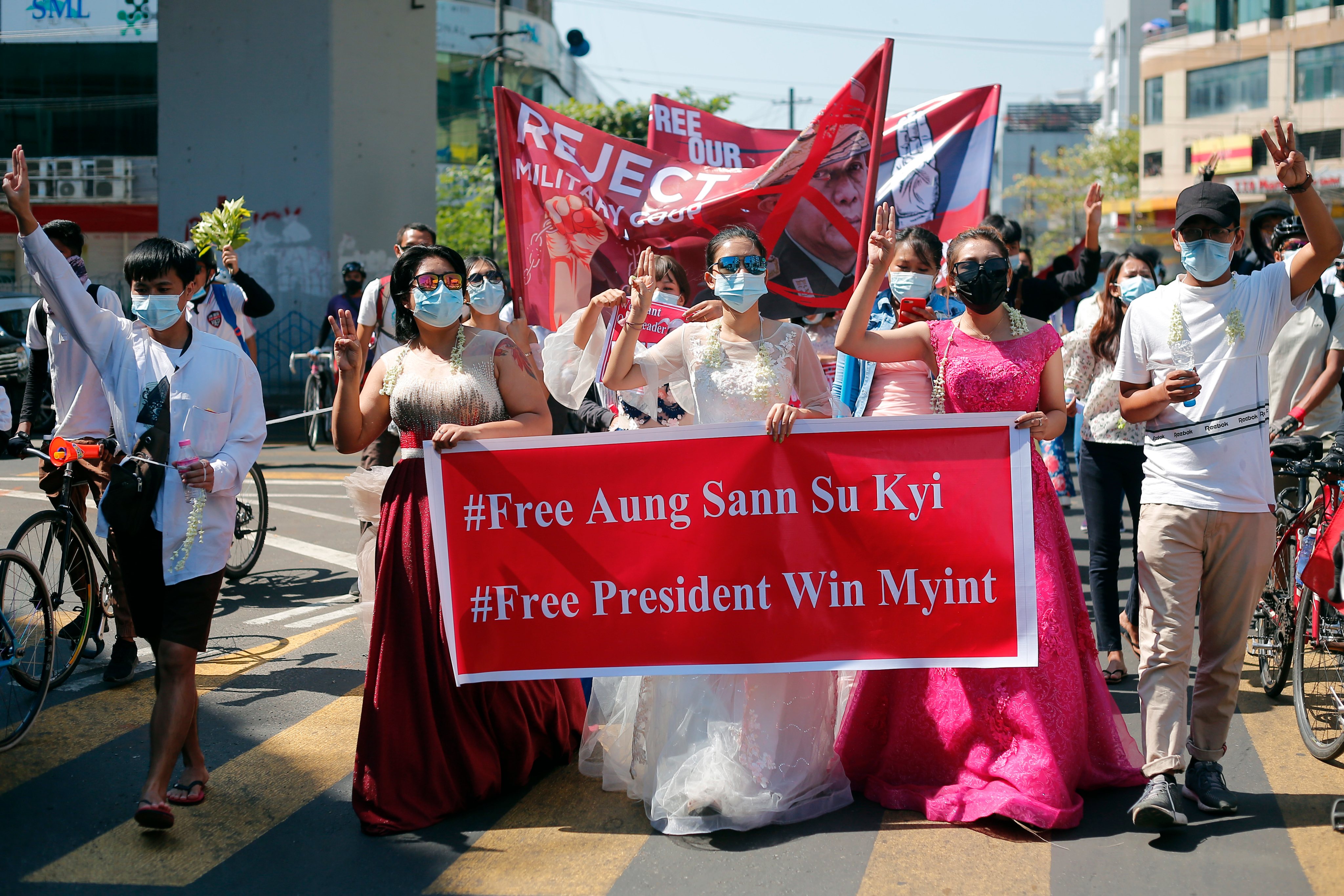 Protest Against Military Coup In Myanmar