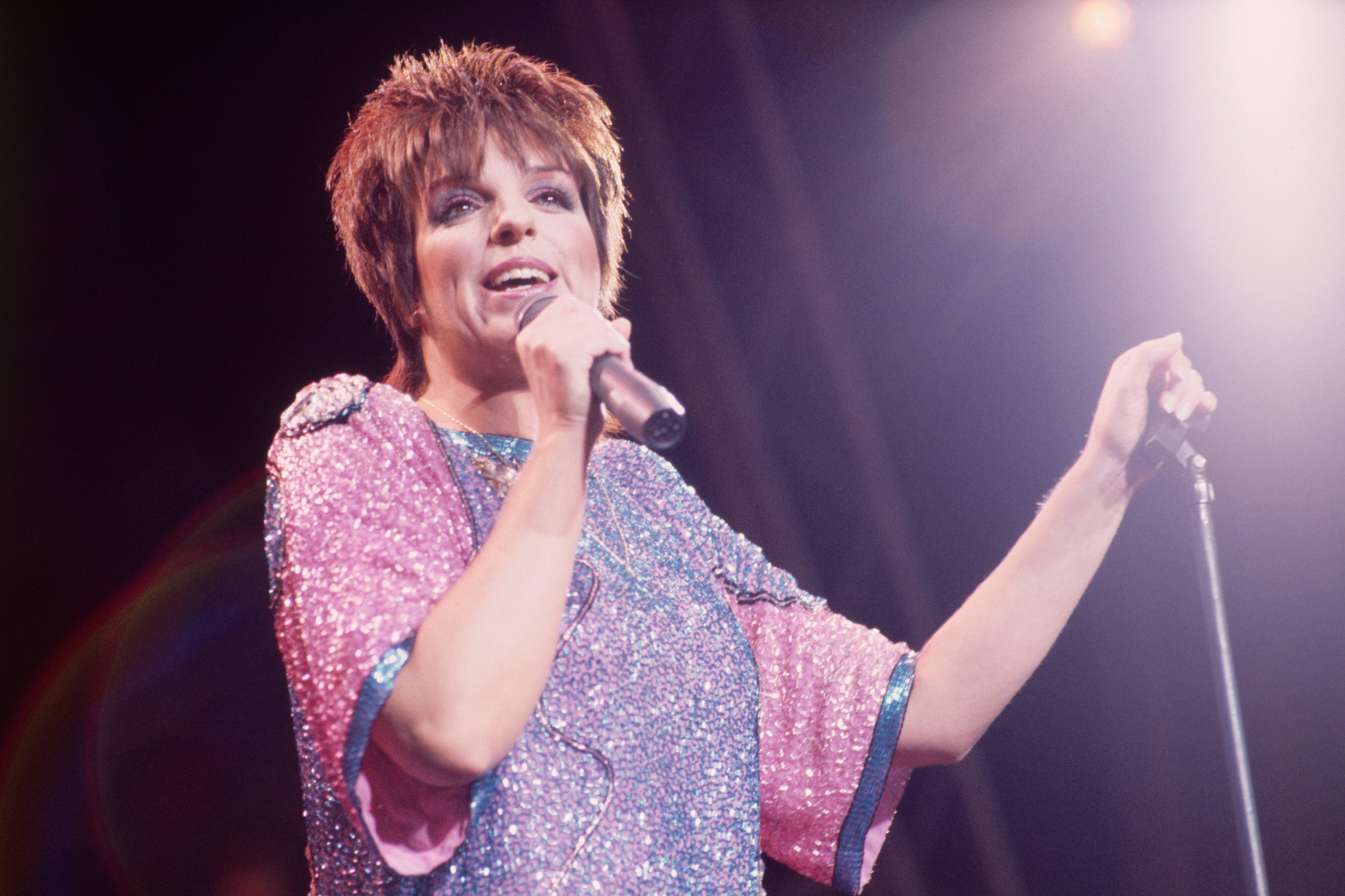 American Singer Liza Minnelli on Stage