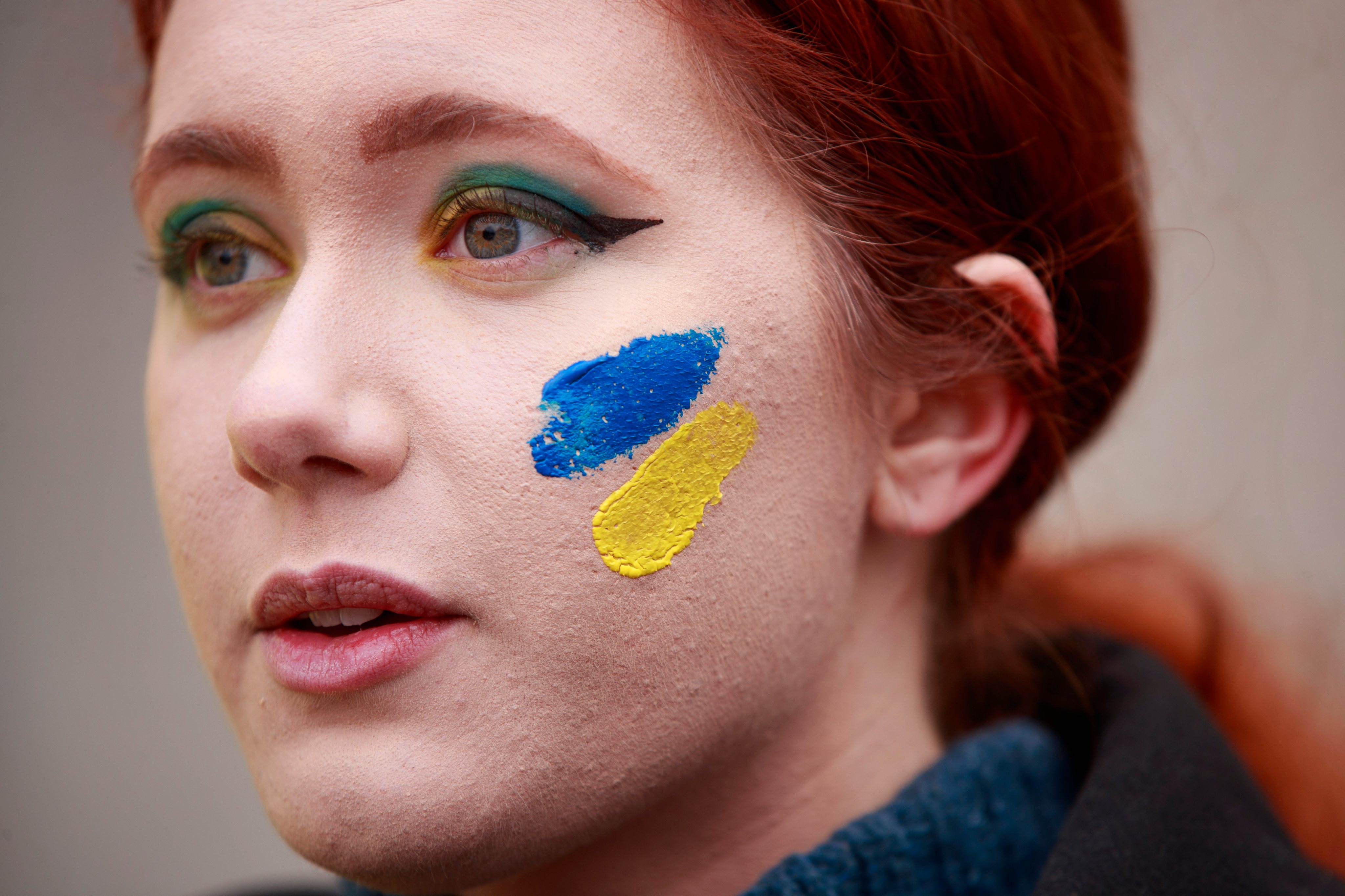 Protestos contra a invasão da Ucrânia nos EUA