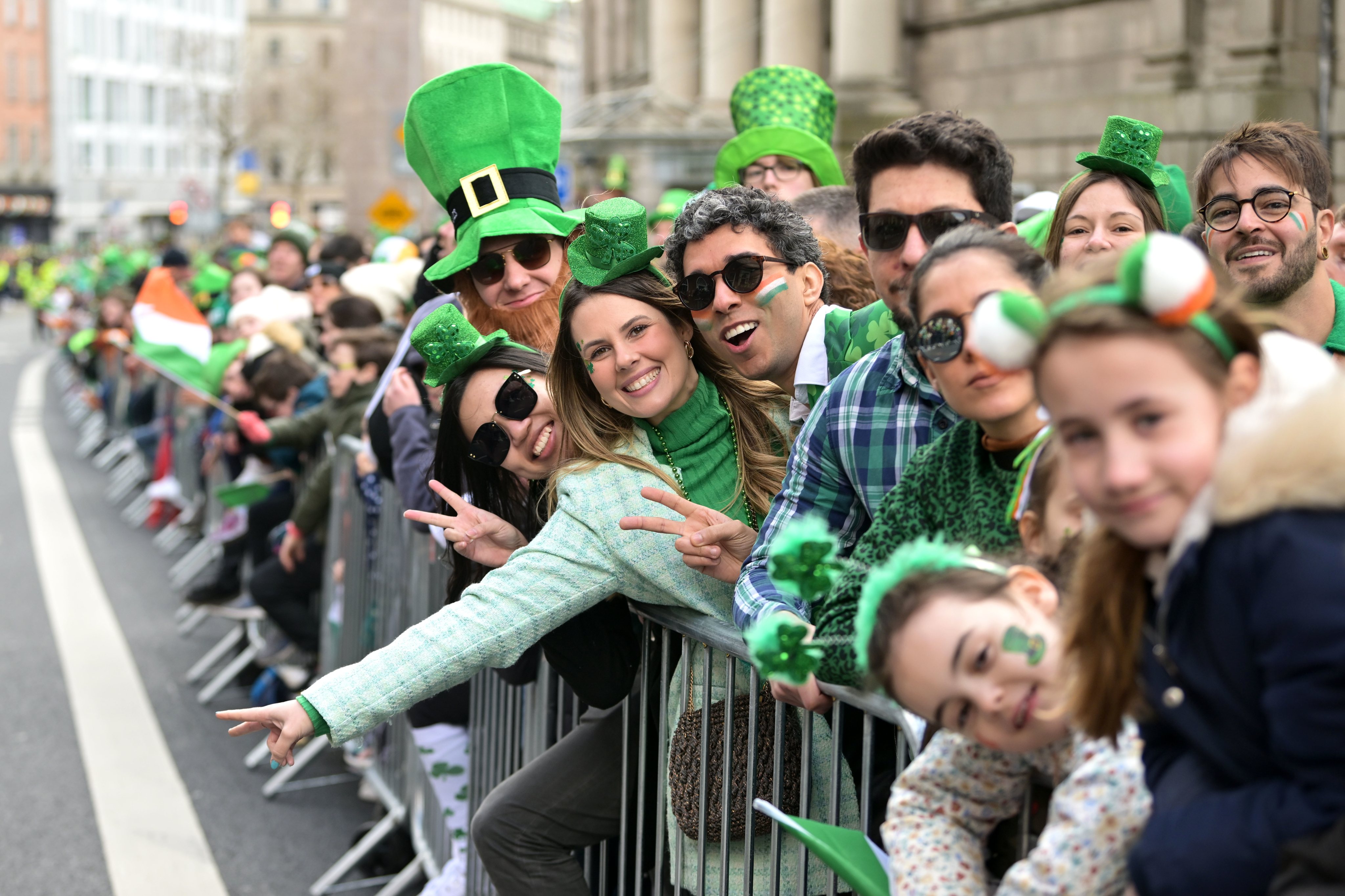A celebração do Dia de São Patrício, em Dublin, capital da Irlanda