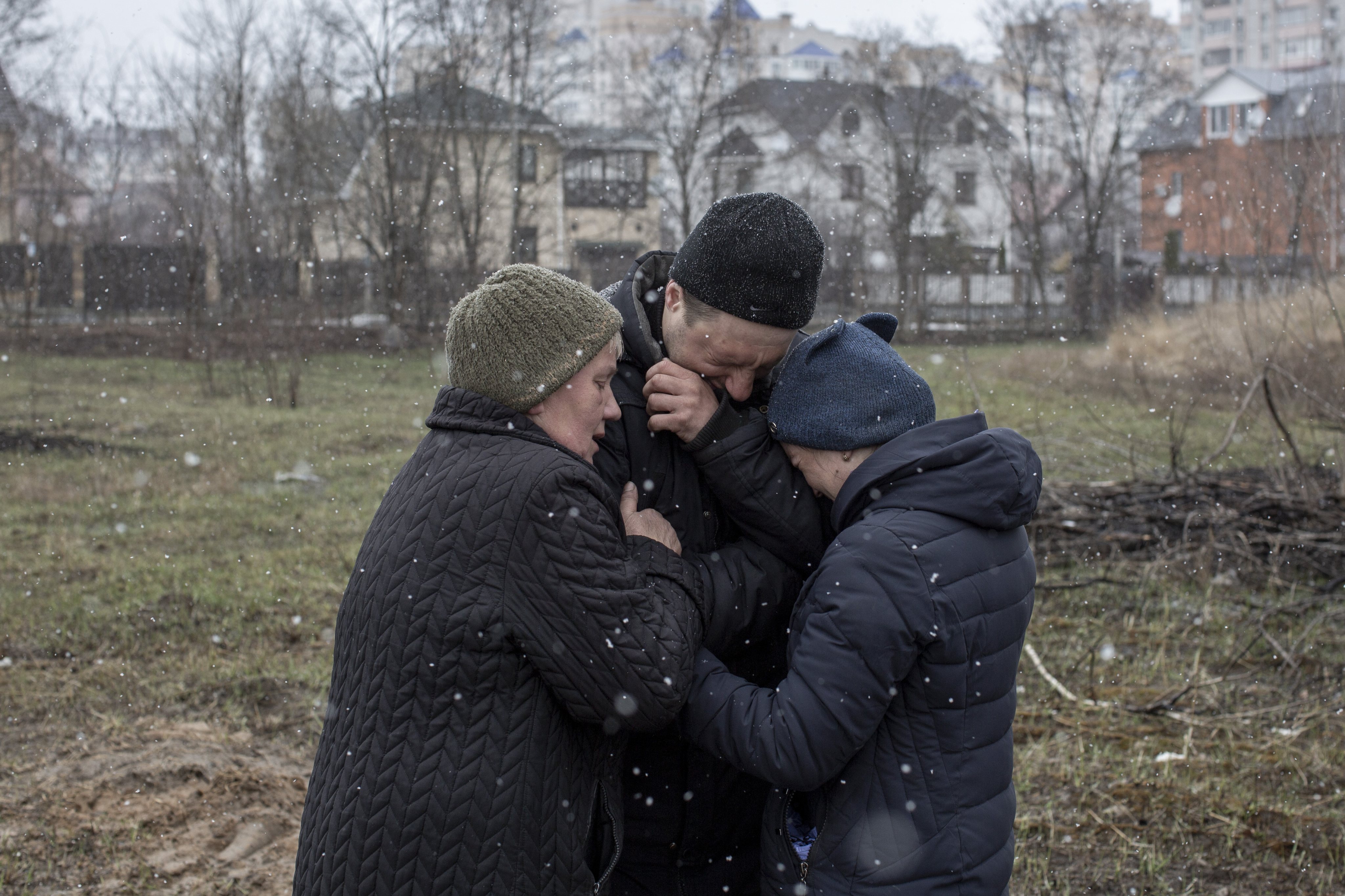 Devastation in Kyiv due to war