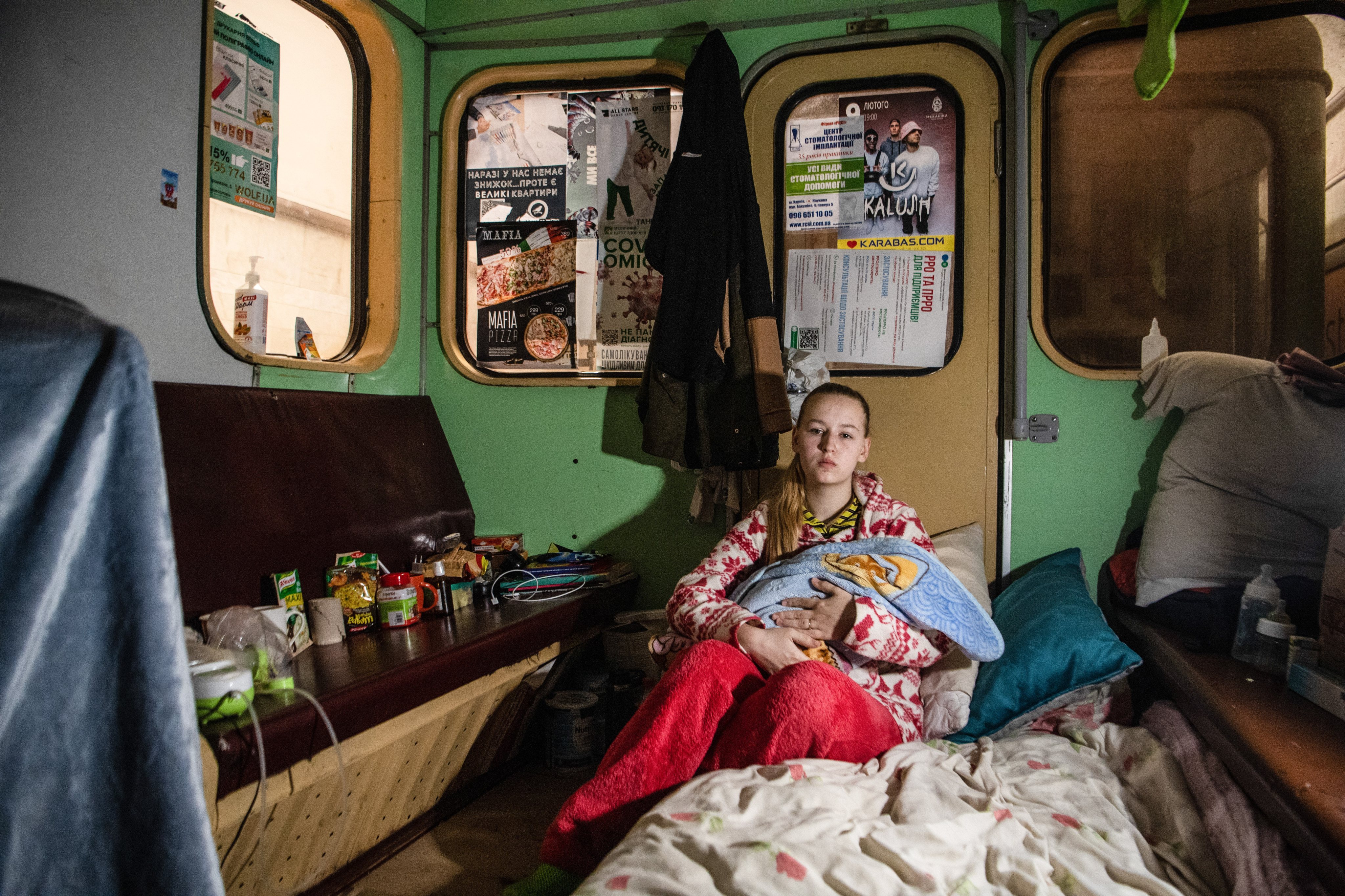 Violet, a 19-year-old, lives in the Maidan Konstytutsii