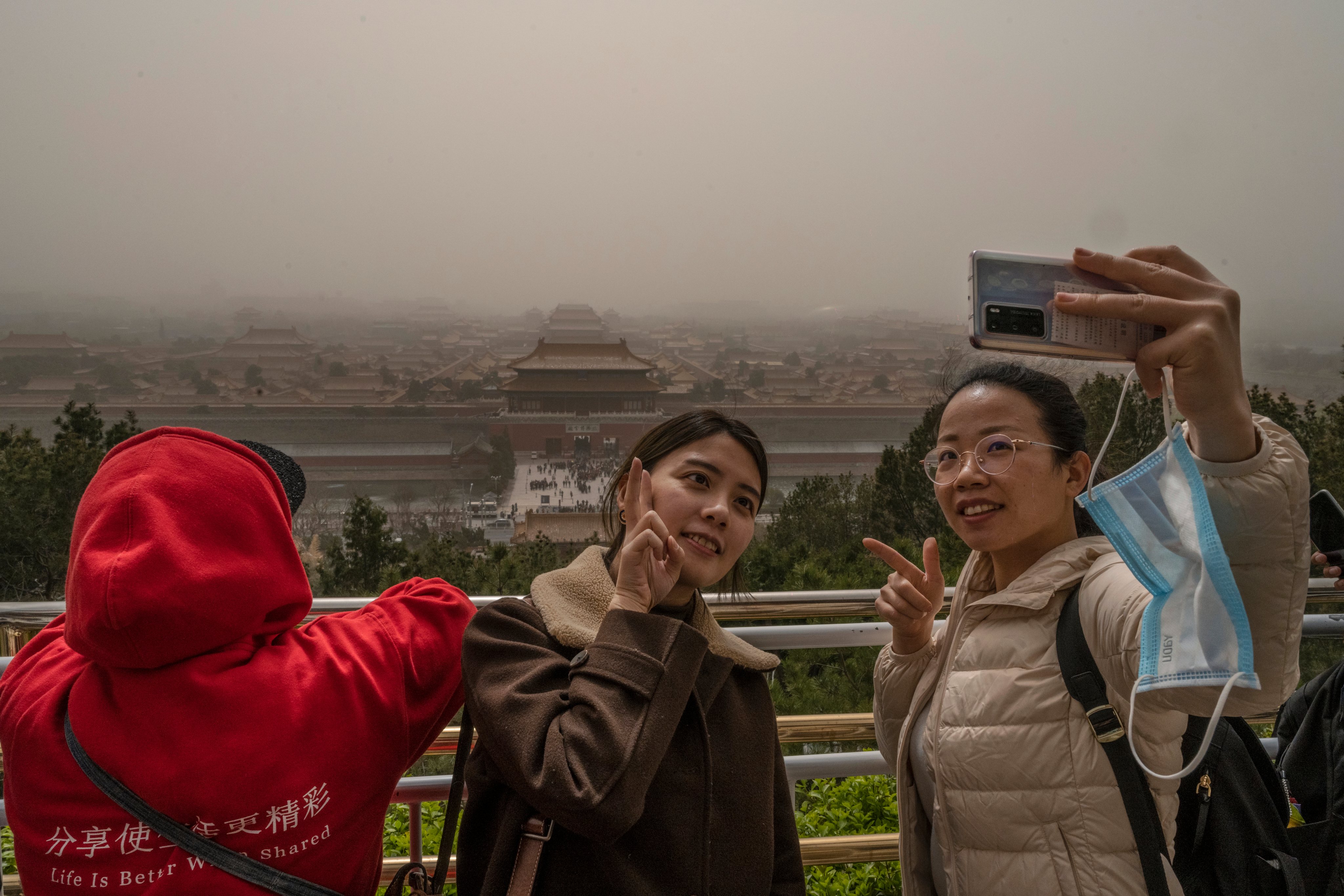 Beijing And Northern China Hit By Sandstorm