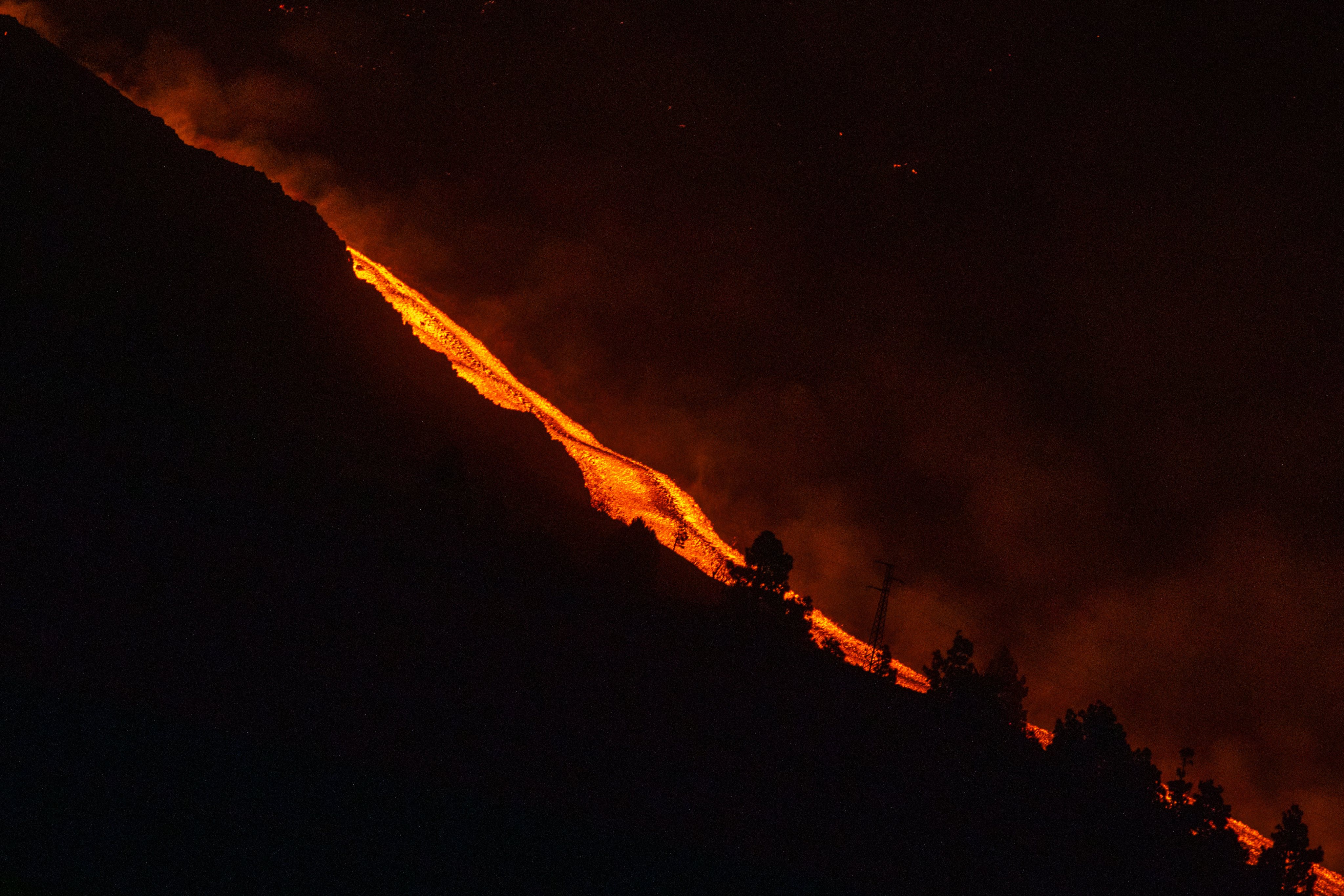 The New Lava Flow On La Palma Runs Above The Previous One And Is More Fluid And Faster