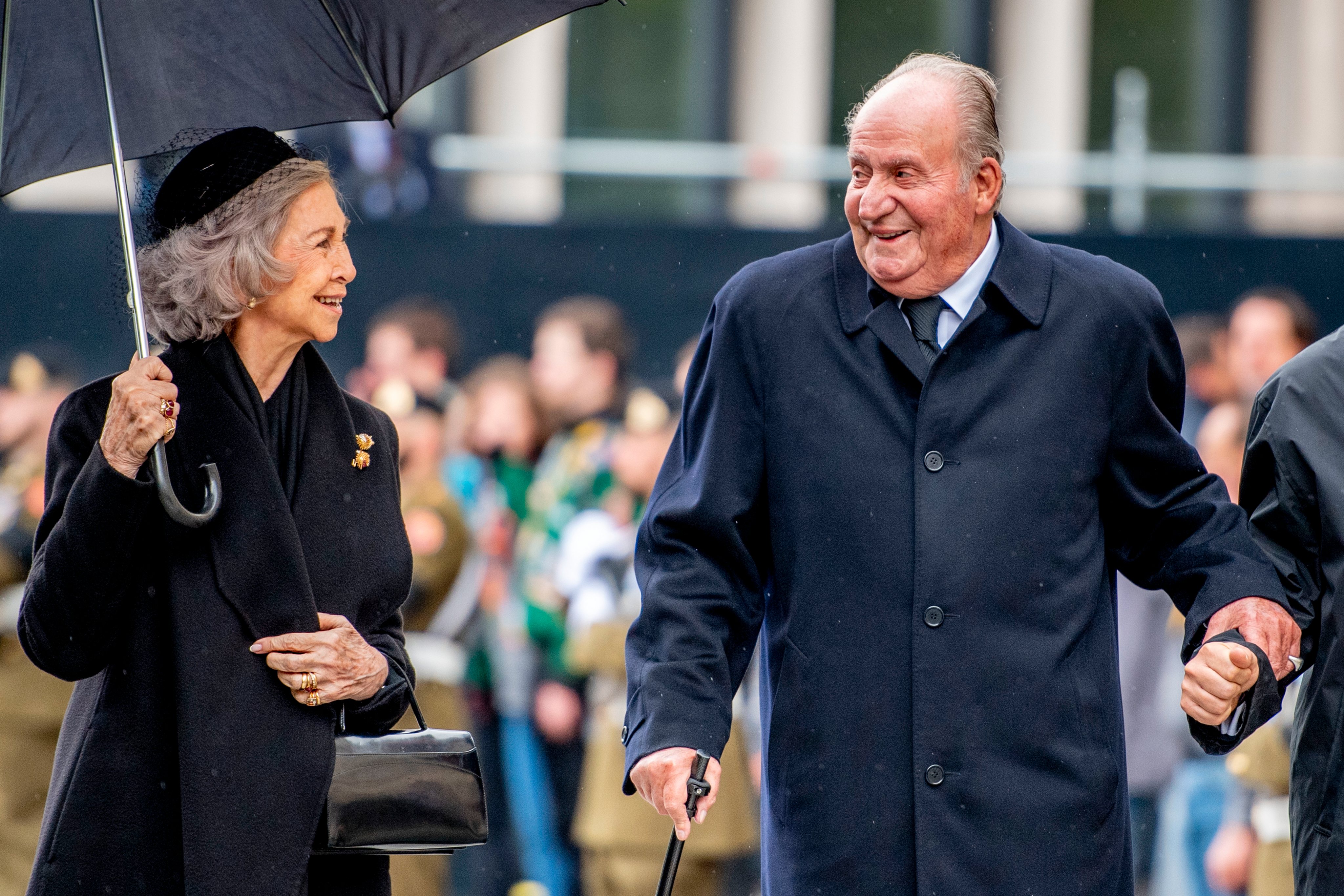 O Rei Juan Carlos de Espanha e a Rainha Sofia da Grécia