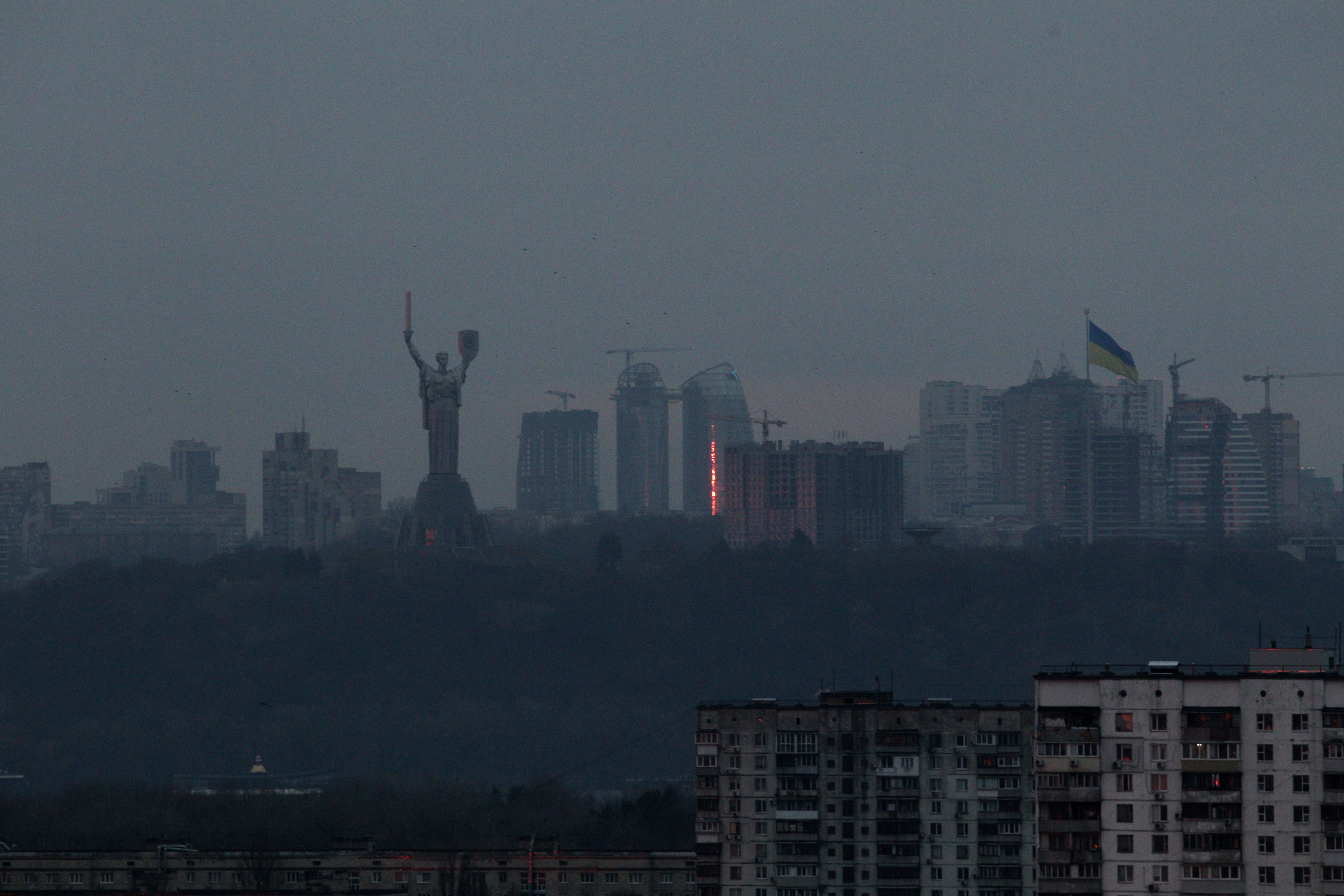 Morning in Kyiv on February 25, 2022