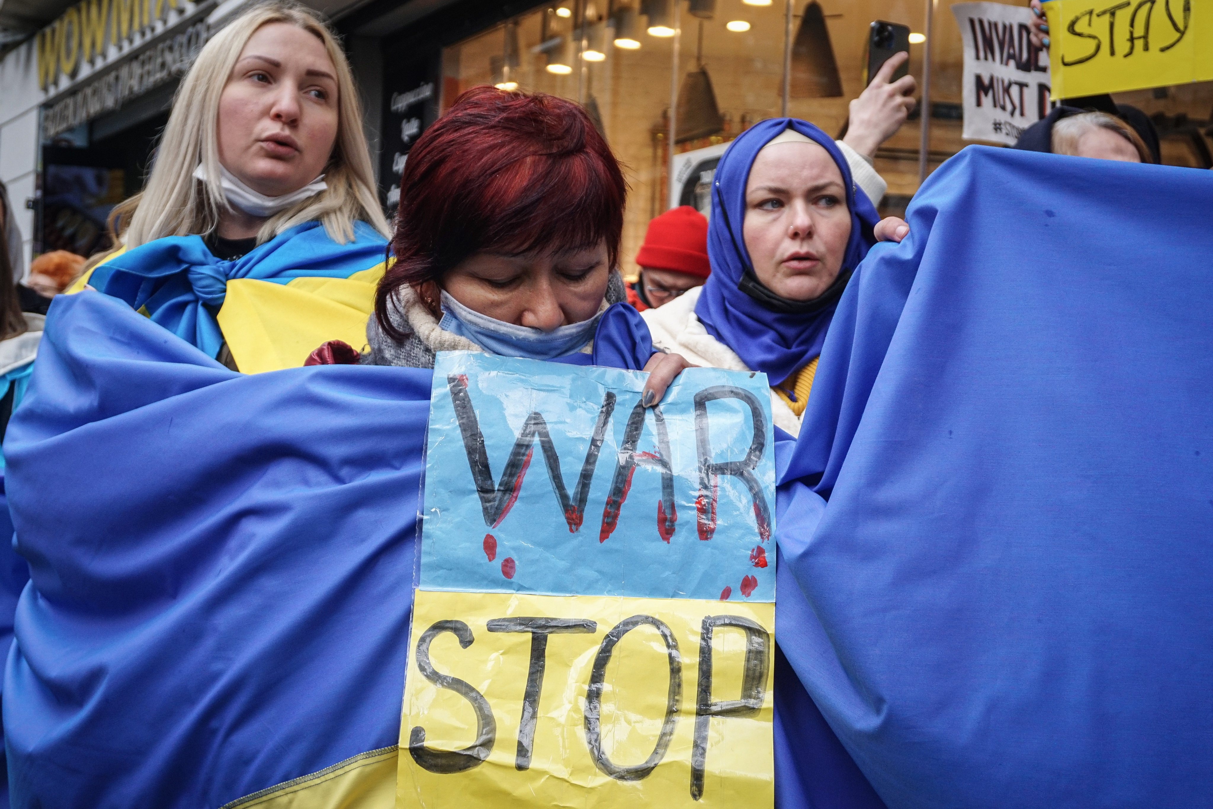 Protestos contra a invasão da Ucrânia na Turquia