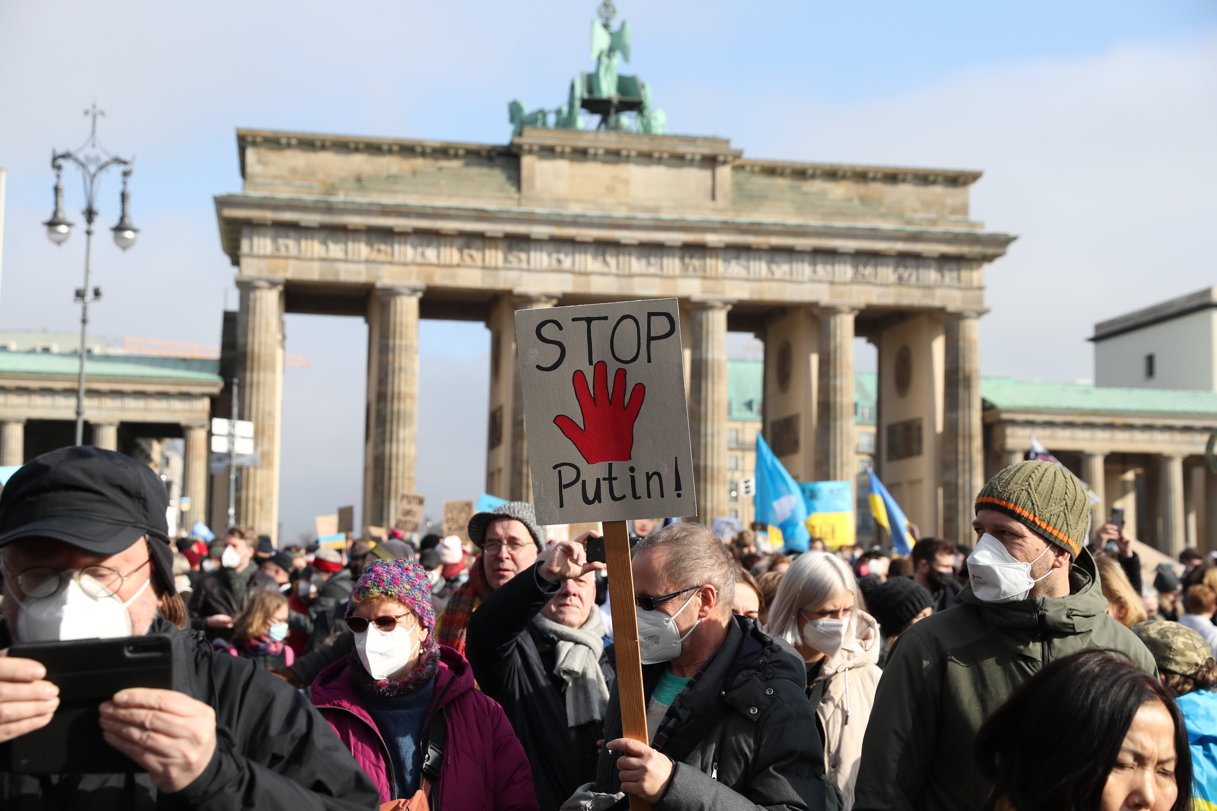 Demonstration in support of Ukraine in Berlin