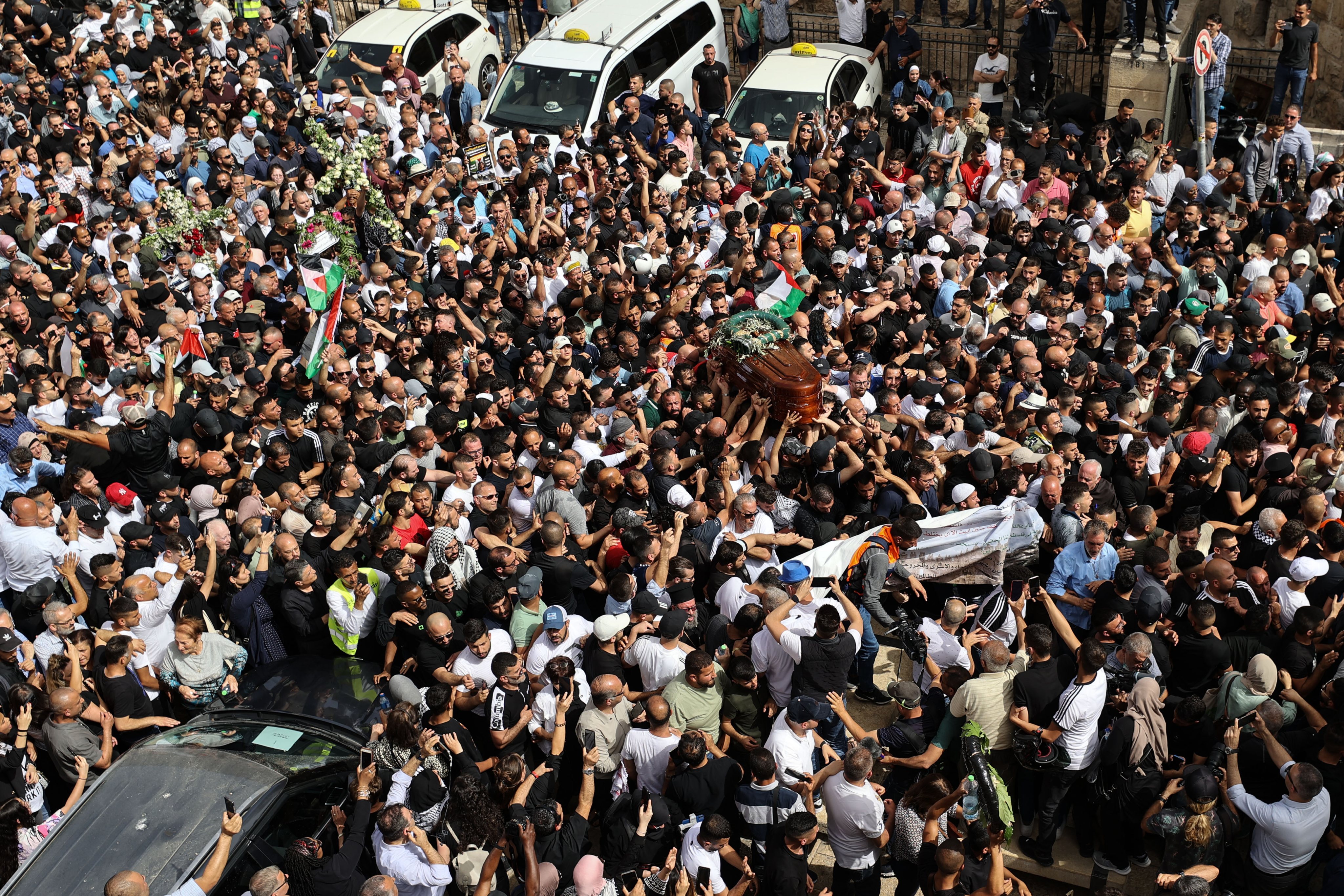 Abu Akleh&#039;s funeral procession in East Jerusalem