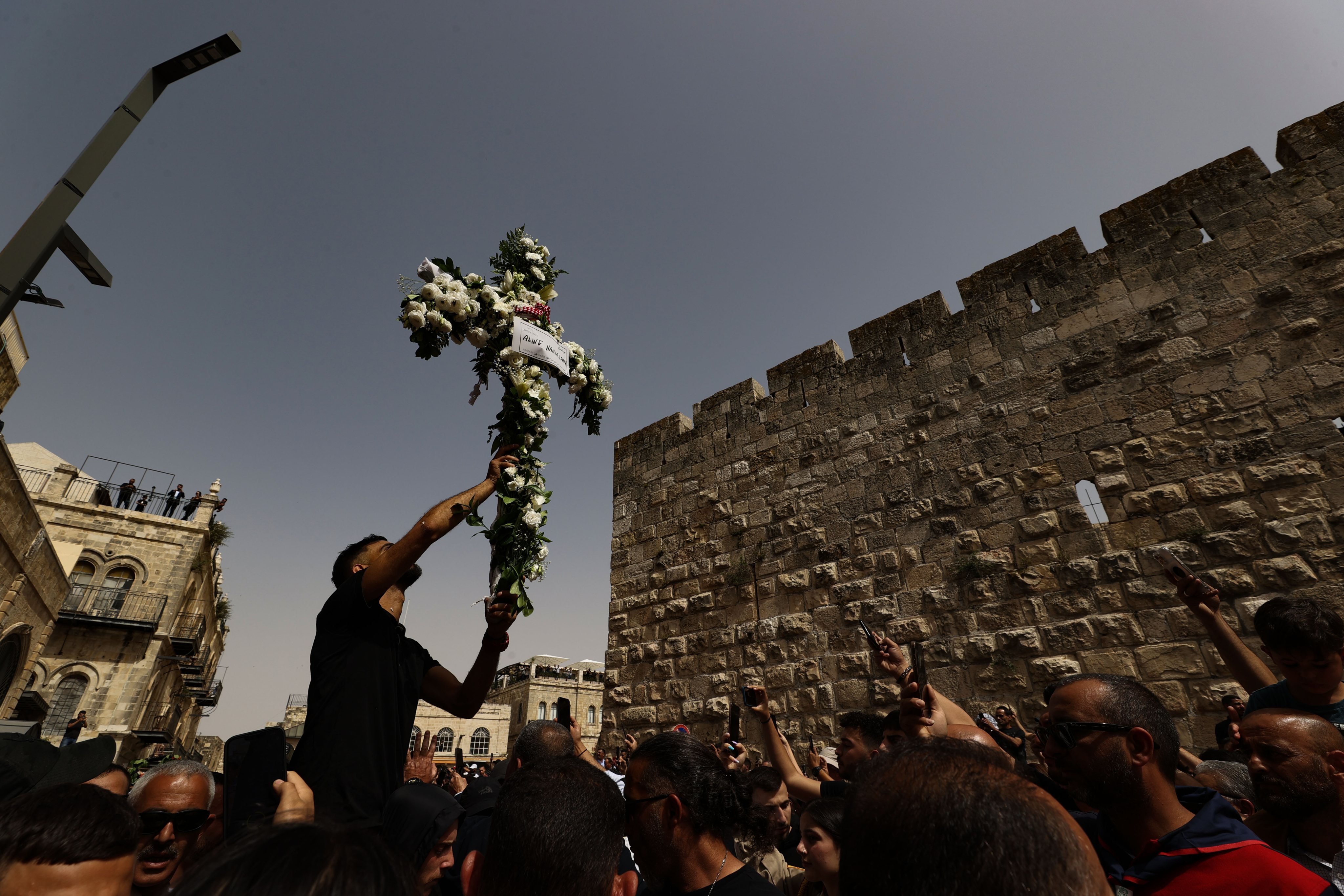 Abu Akleh&#039;s funeral procession in East Jerusalem
