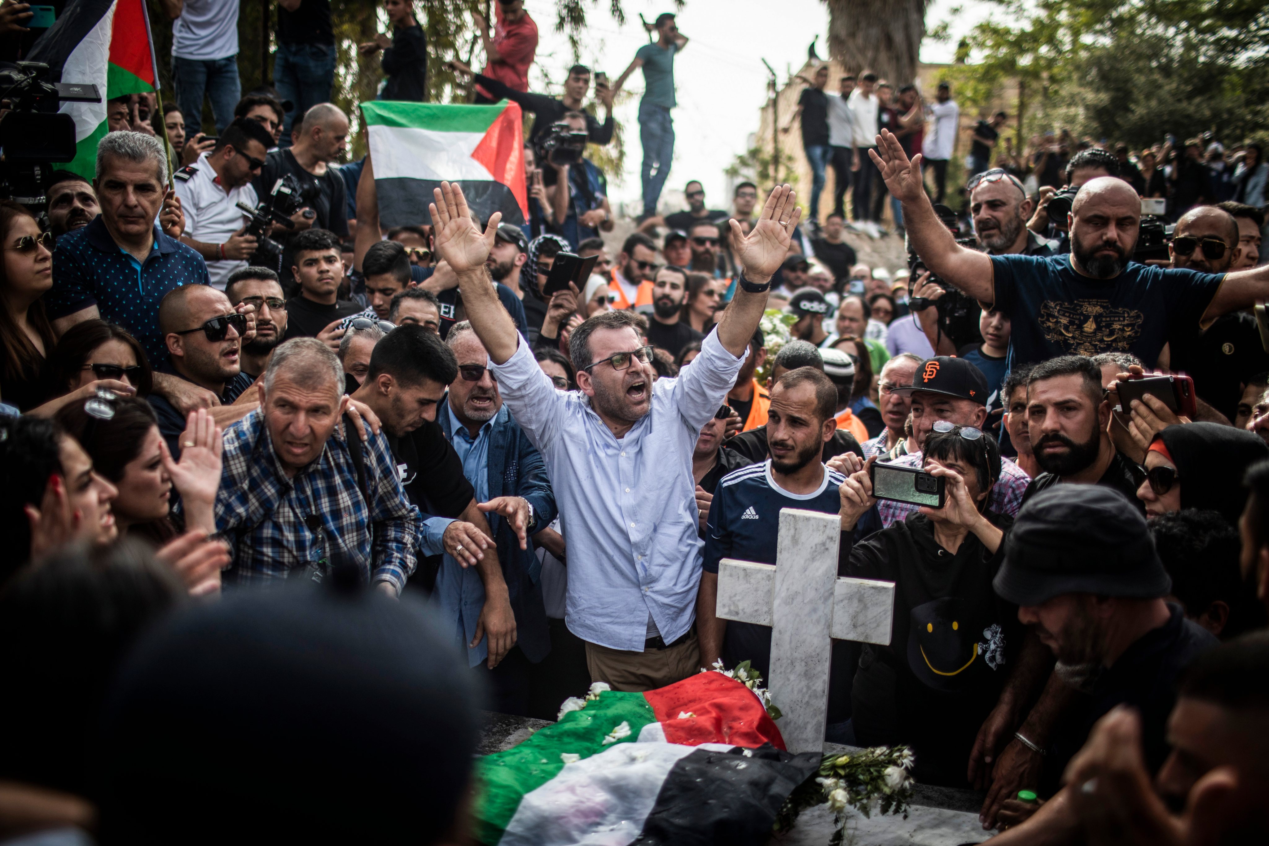 Funeral of slain Al-Jazeera Journalist Abu Akleh in Jerusalem