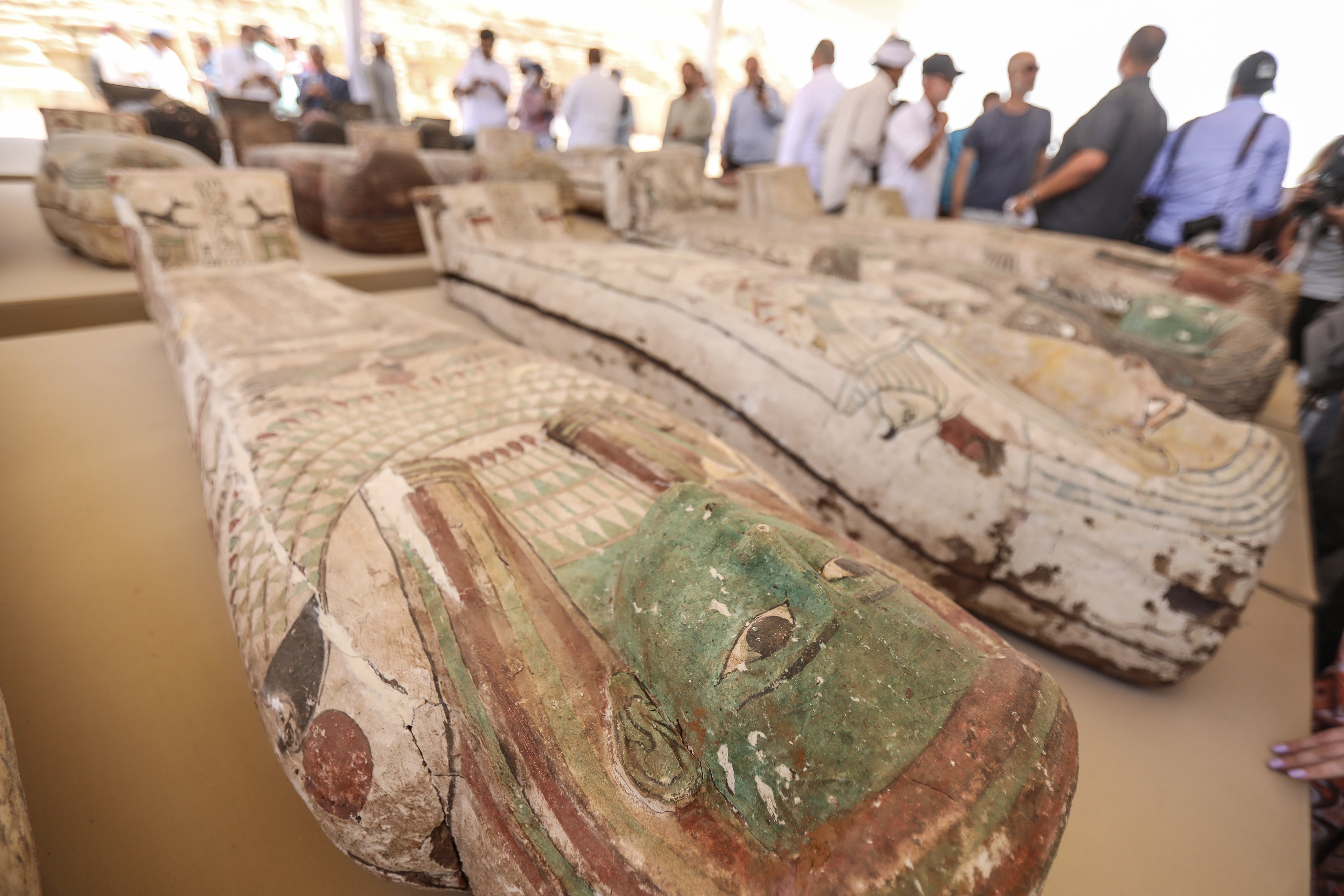 Ancient mummies and statues found in Egypt
